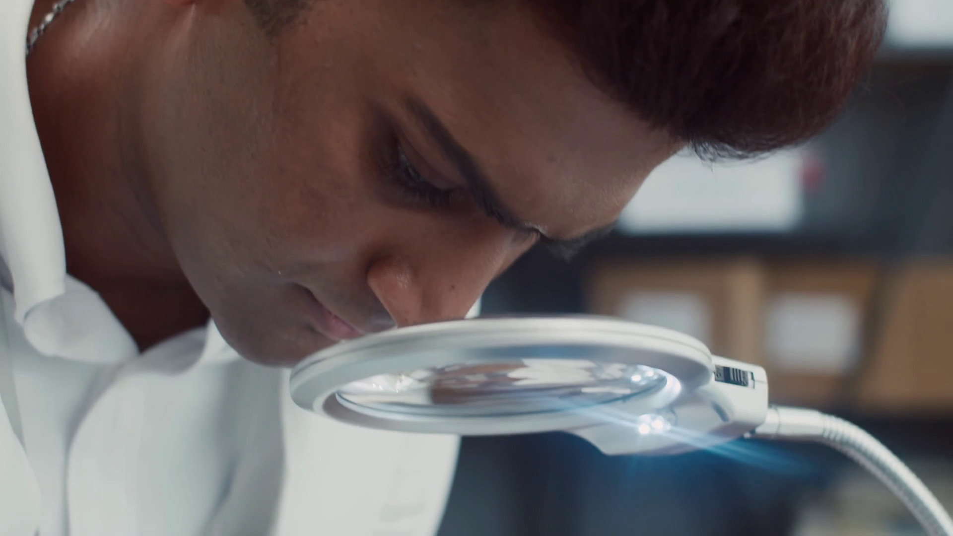 Tilt Down Shot Of Indian Technician Using Stock Footage SBV-352787571 ...