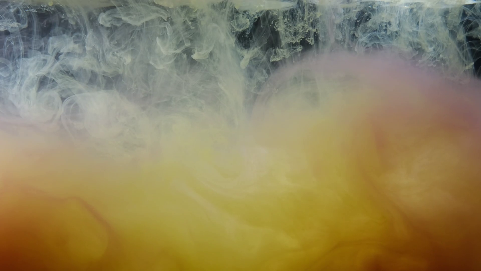 Colored Ink Drops Into Water Dissolves Stock Footage SBV347373343