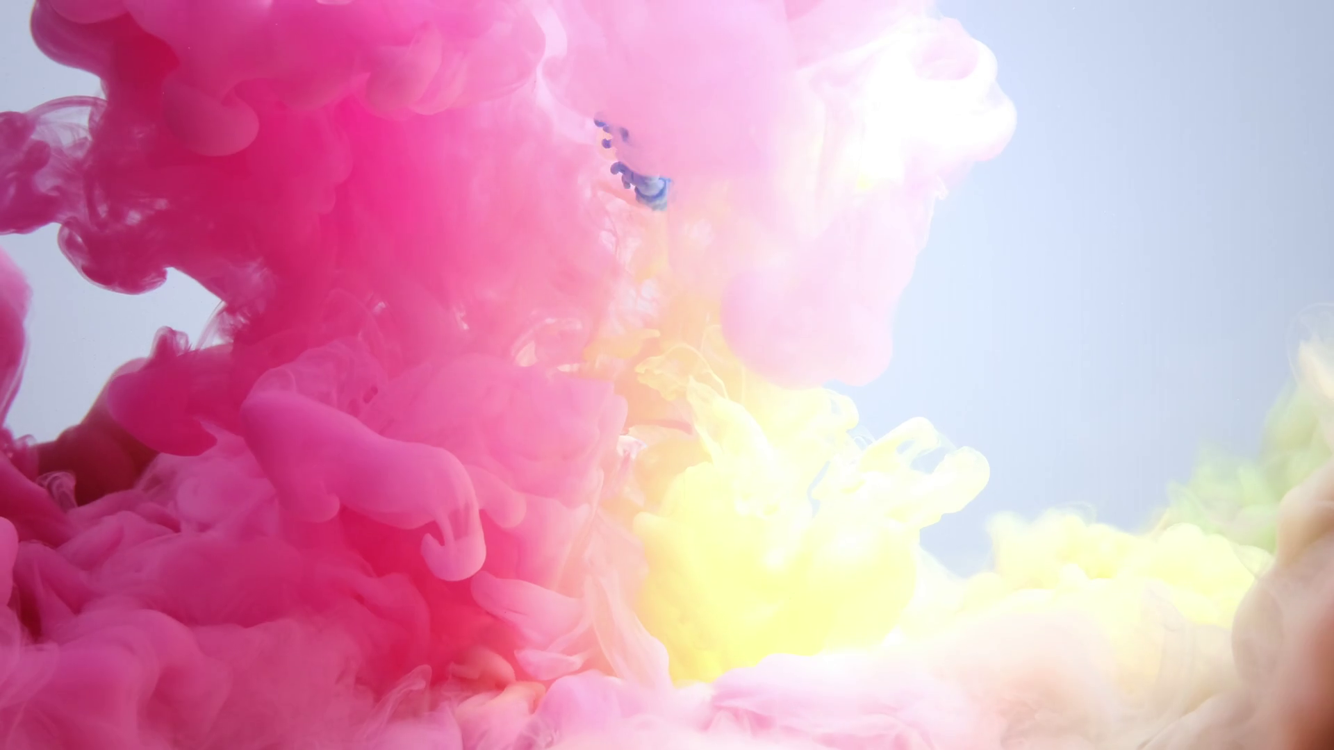 Colored Ink Burst Into Water Dissolves Stock Footage SBV347373349