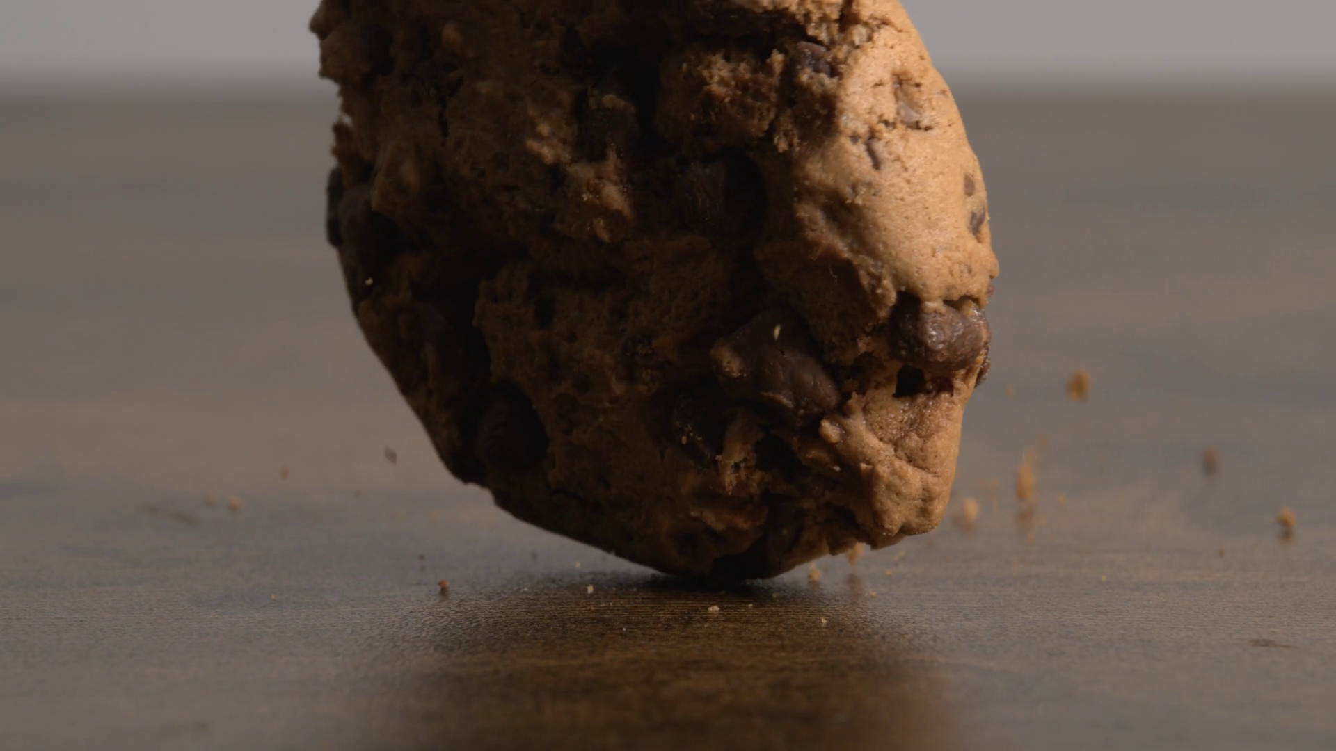 Slow-motion Capture Of Chocolate Chip Cookie Stock Footage SBV ...