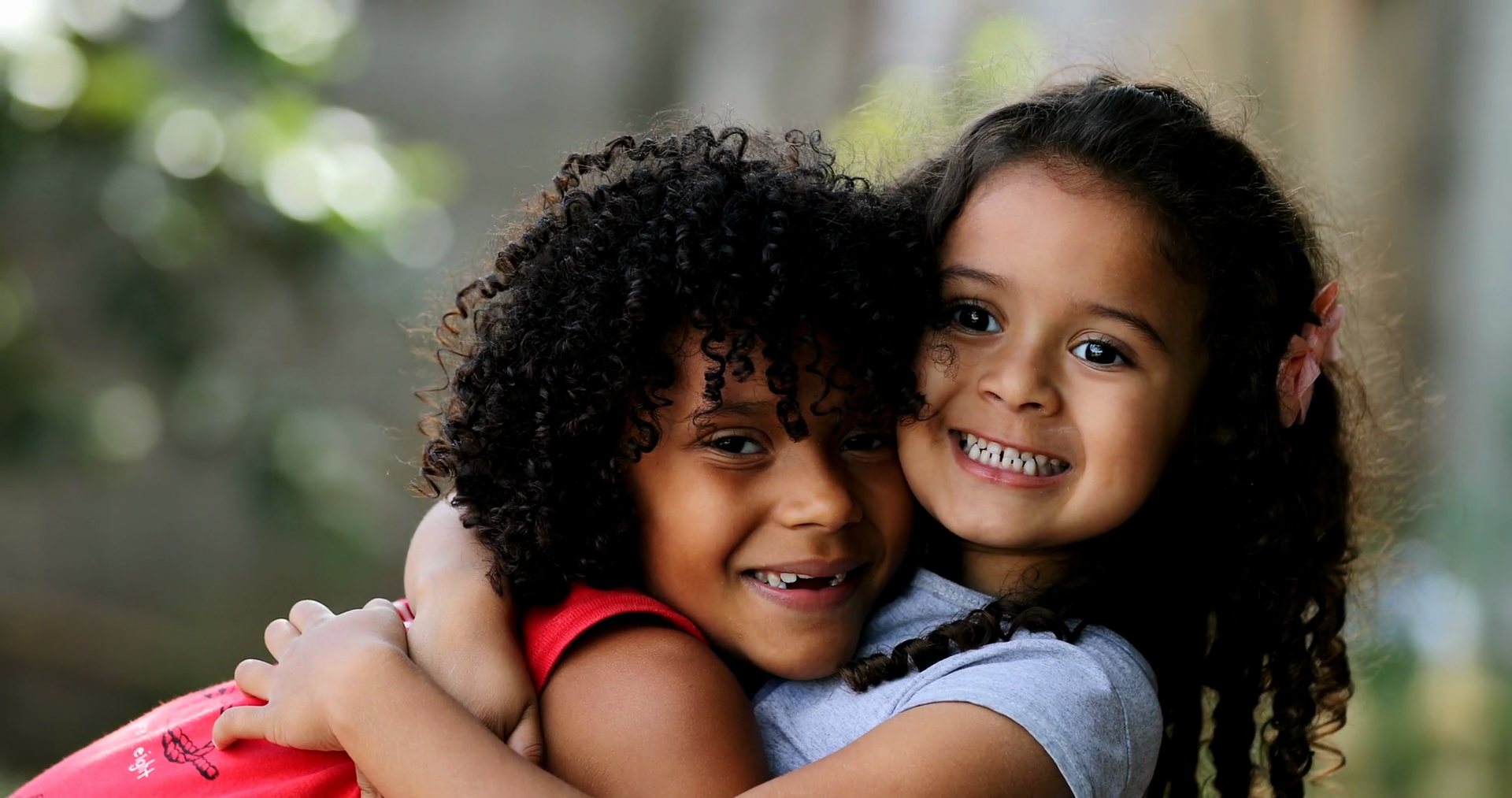 Children Hugging Love Affection Mixed Race Stock Footage SBV-352123412 ...