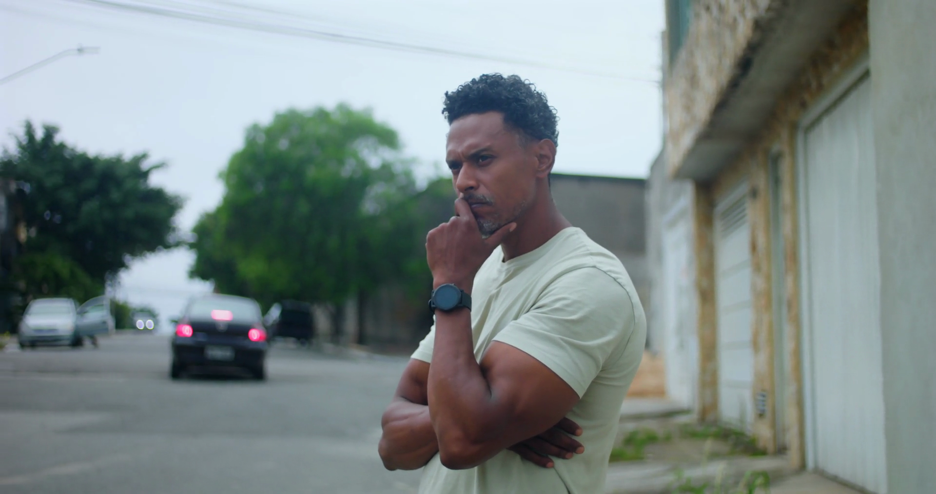 Hispanic Afro-latin Man Standing On Urban Stock Footage SBV-351785002 ...