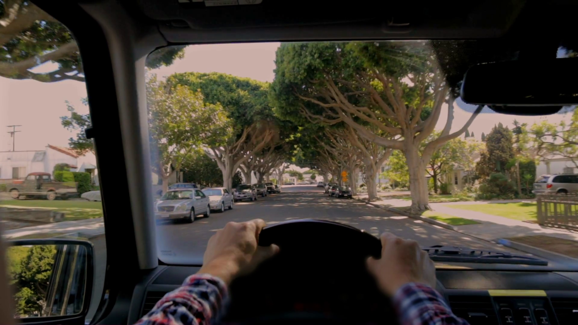 Point Of View From Car Driving Through Stock Footage SBV-352111447 ...