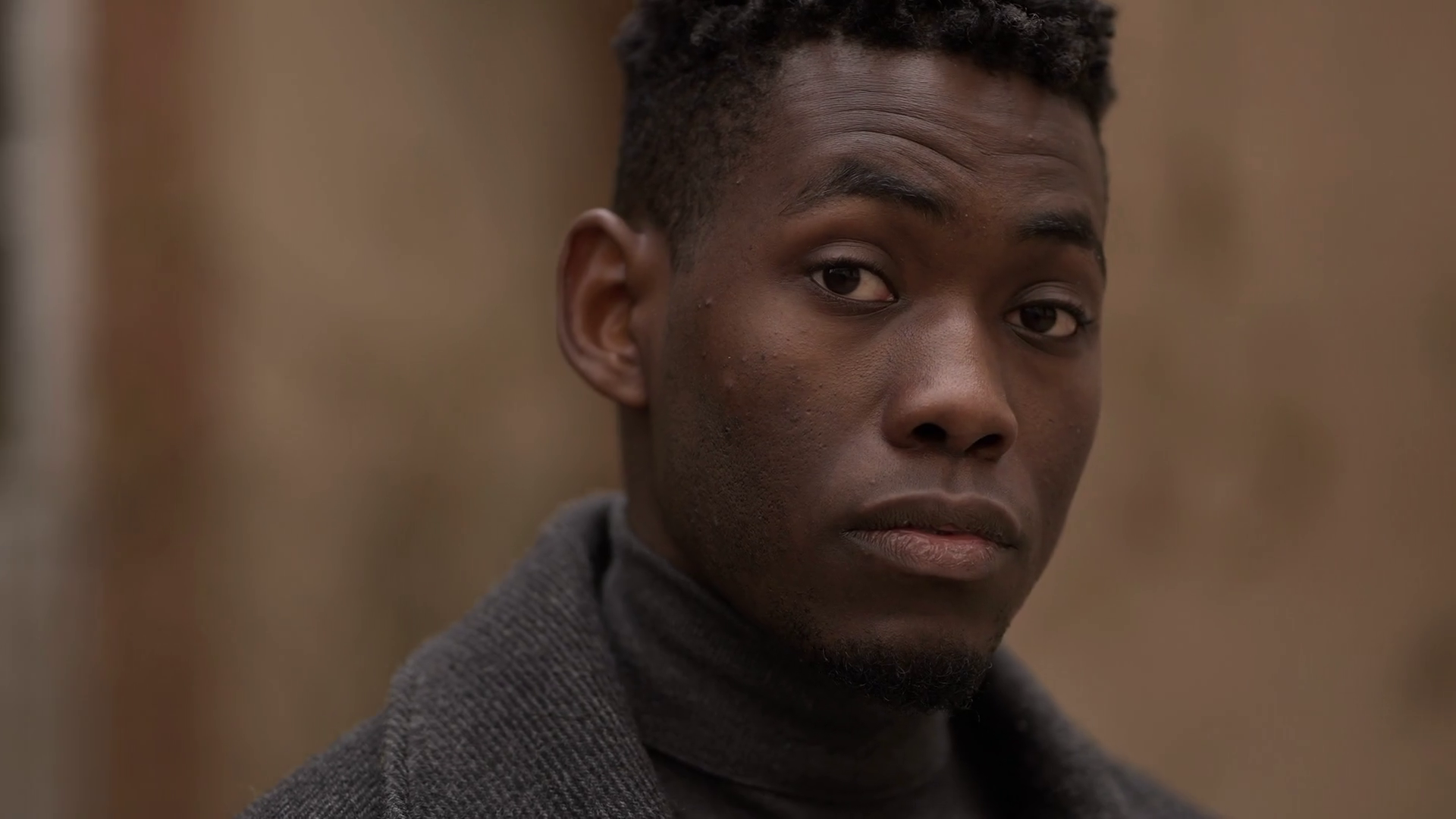 African Man Close Up Face Looking At Camera Stock Footage SBV-348675779 ...