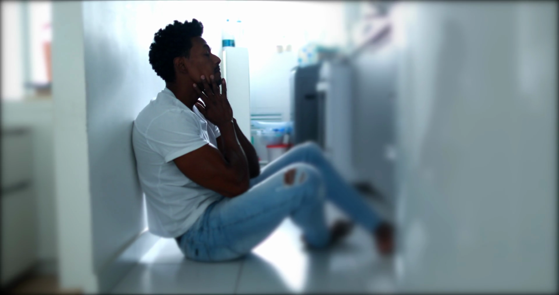 Man In Despair: Depressed Individual Sitting Stock Footage SBV ...