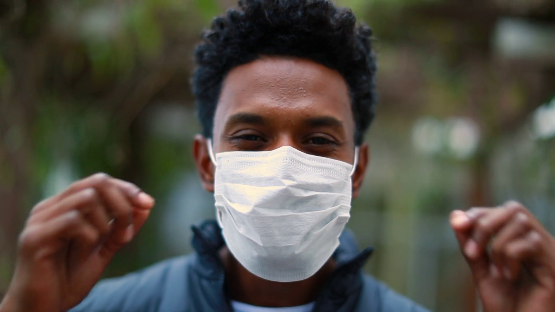 African Man Removing Pandemic Mask End Of Stock Footage SBV-348462054 ...