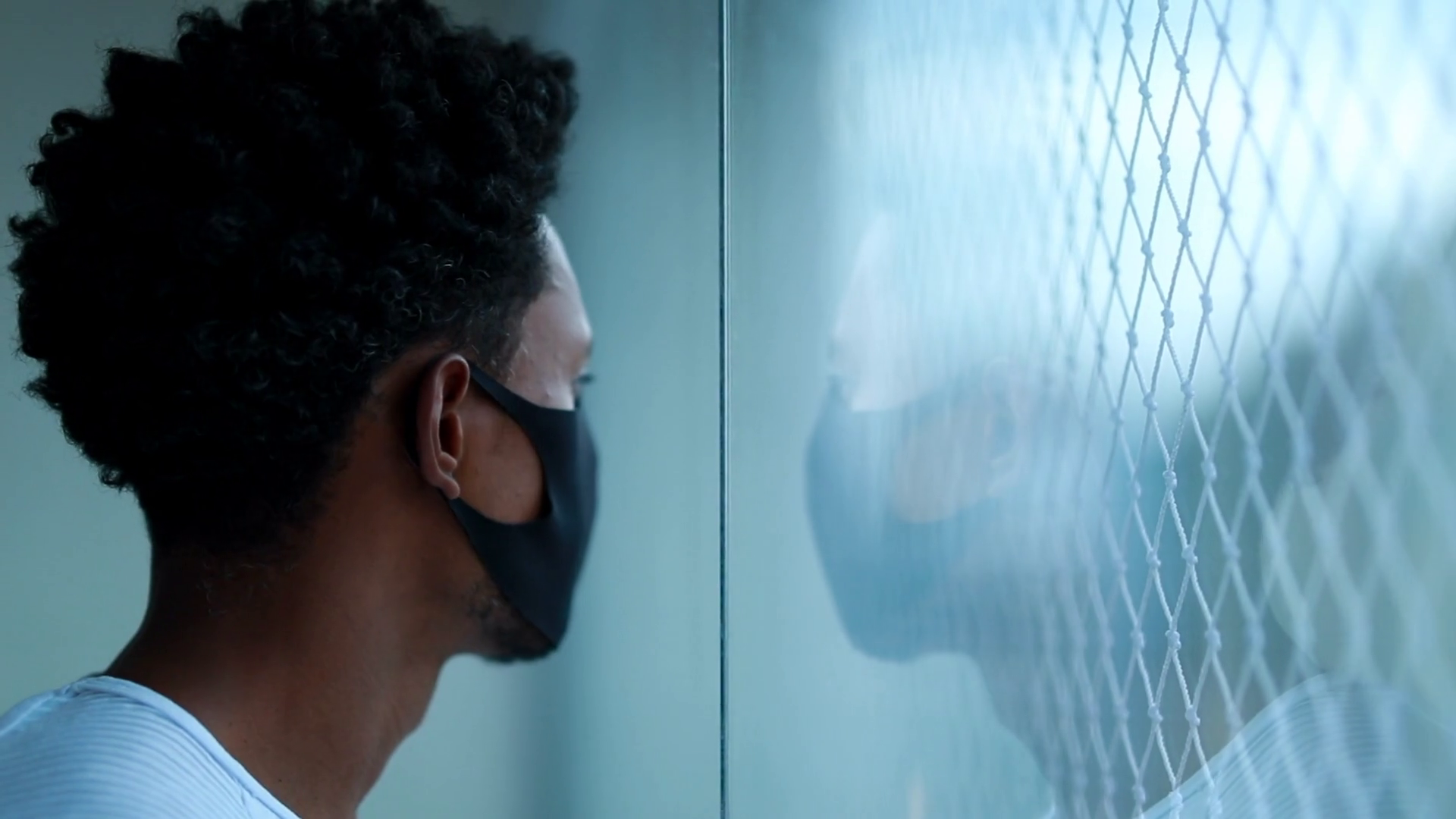 Black Man Wearing Surgical Outbreak Mask Stock Footage SBV-348462203 ...