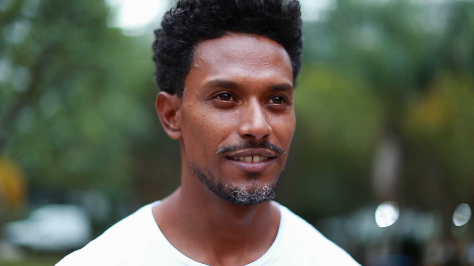 Outdoor Portrait Selfassured Black African Stock Footage SBV