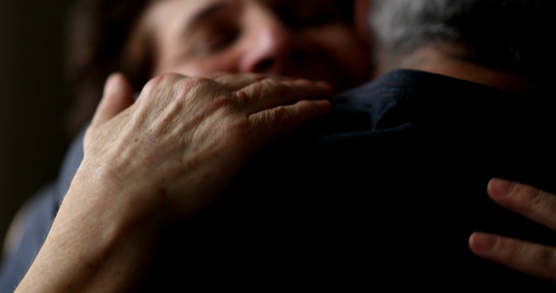 Empathic Hug Support Close Up Senior Woman Stock Footage SBV-348709984 ...