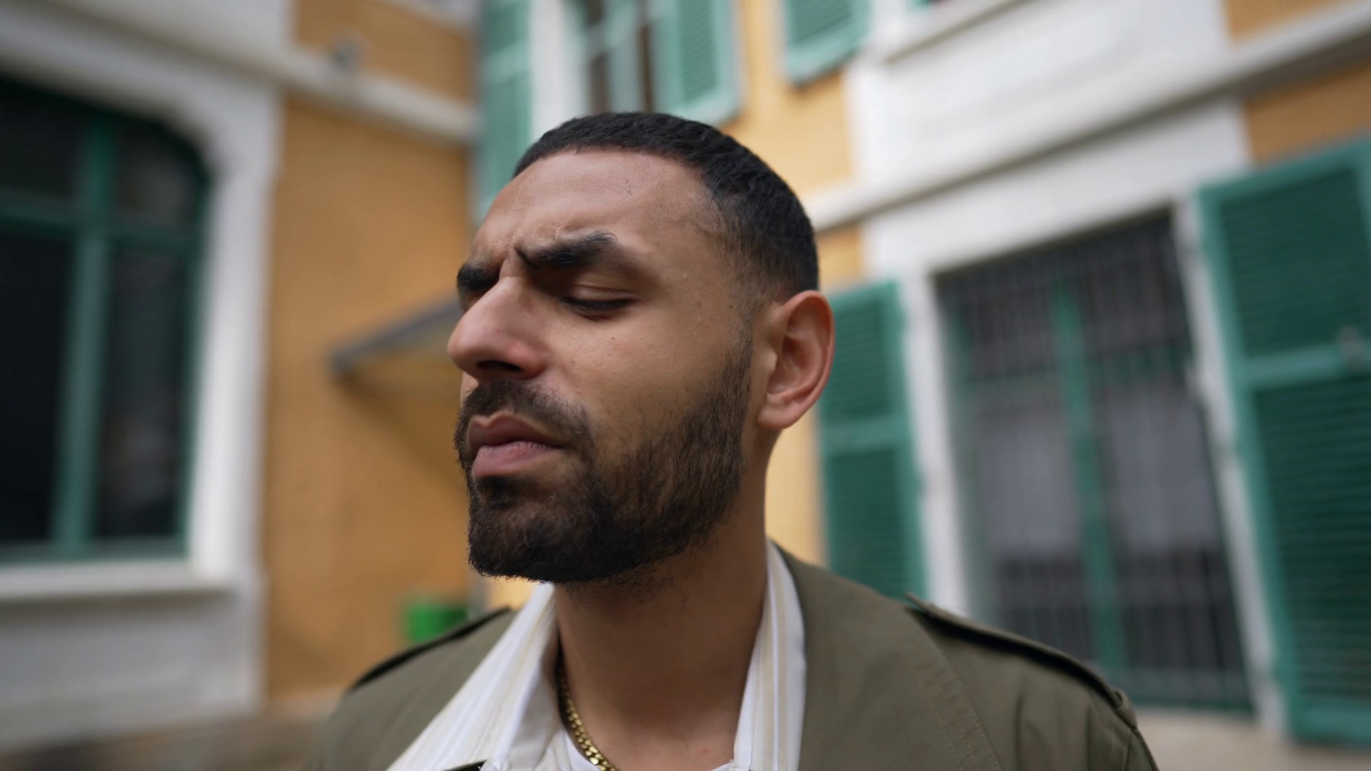 Closeup Face Of Arab Man With Thoughtful Stock Footage SBV-348731746 ...