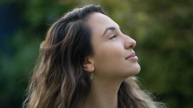 Woman Thinking Happy Stock Footage: Royalty-Free Video Clips - Storyblocks
