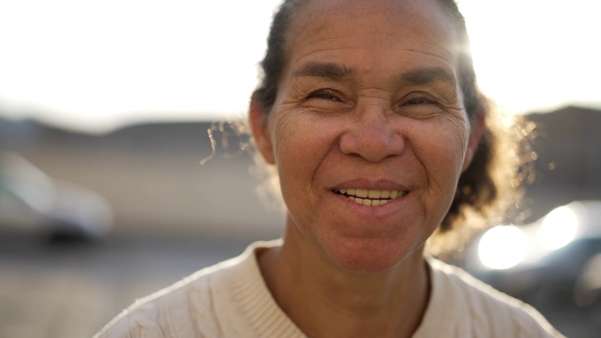Portrait Of Joyful Hispanic Senior Woman Stock Footage SBV-348768906 ...