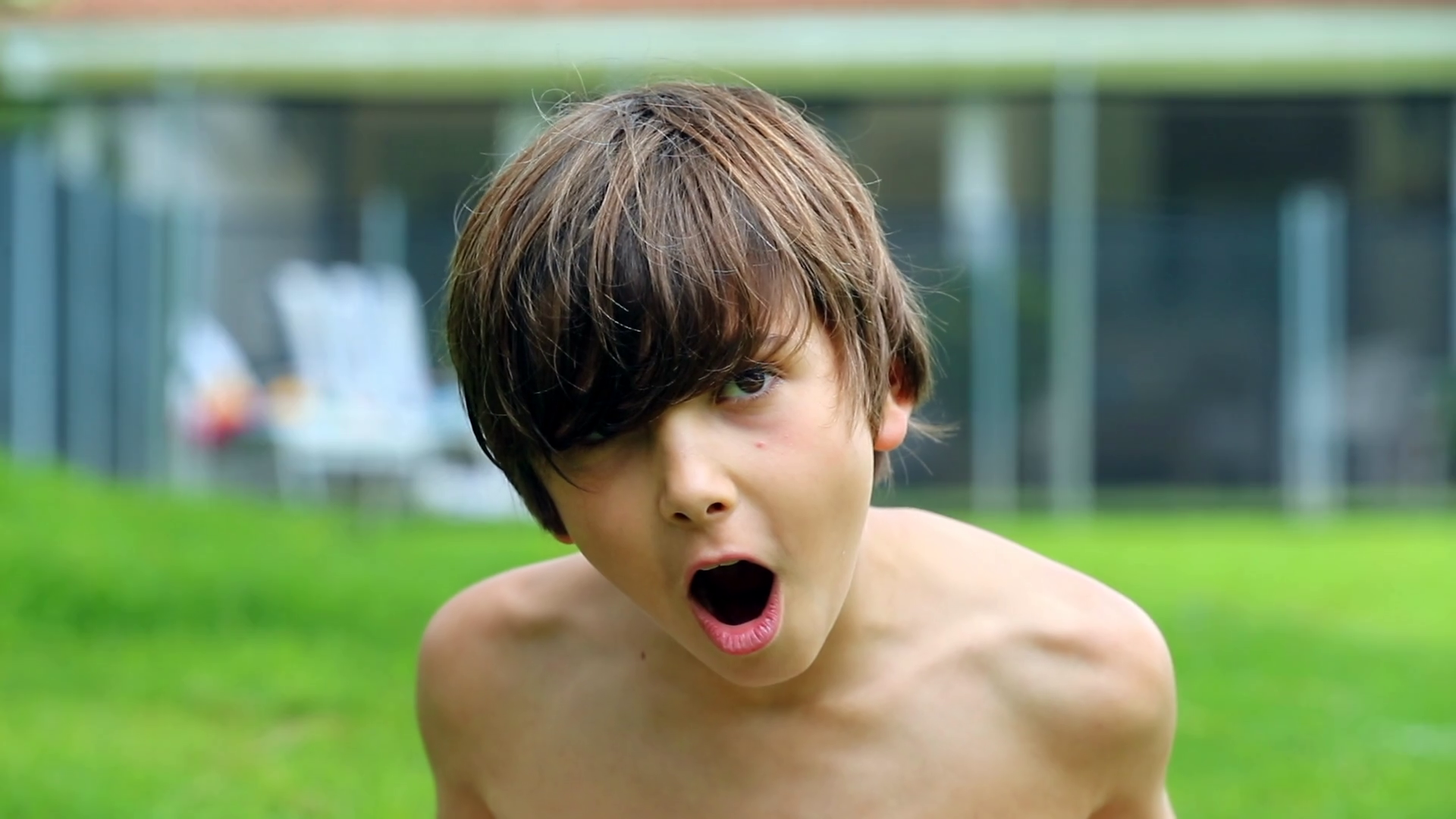 Kid Screaming From Top Of Lungs To Camera In Stock Footage SBV ...