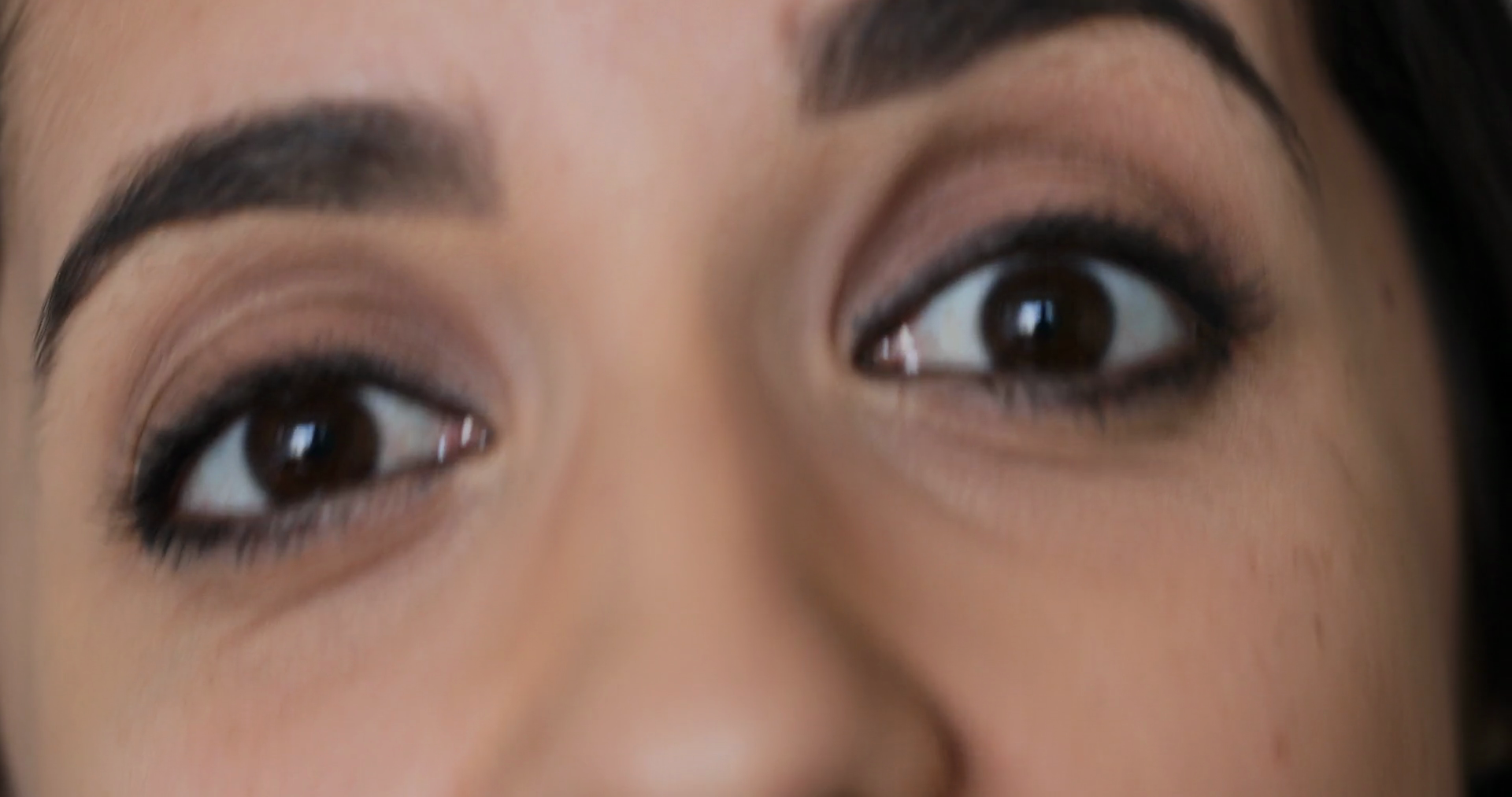 Macro Eyes Of Hispanic Girl Shaking Head Stock Footage SBV348502827