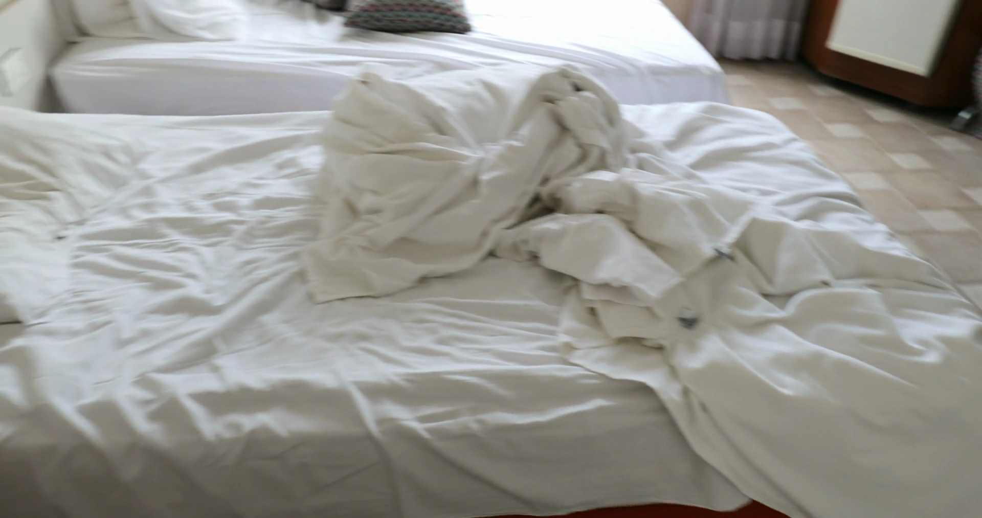 Messy Hotel Bed Sheets 2 Stock Footage SBV348487520 Storyblocks