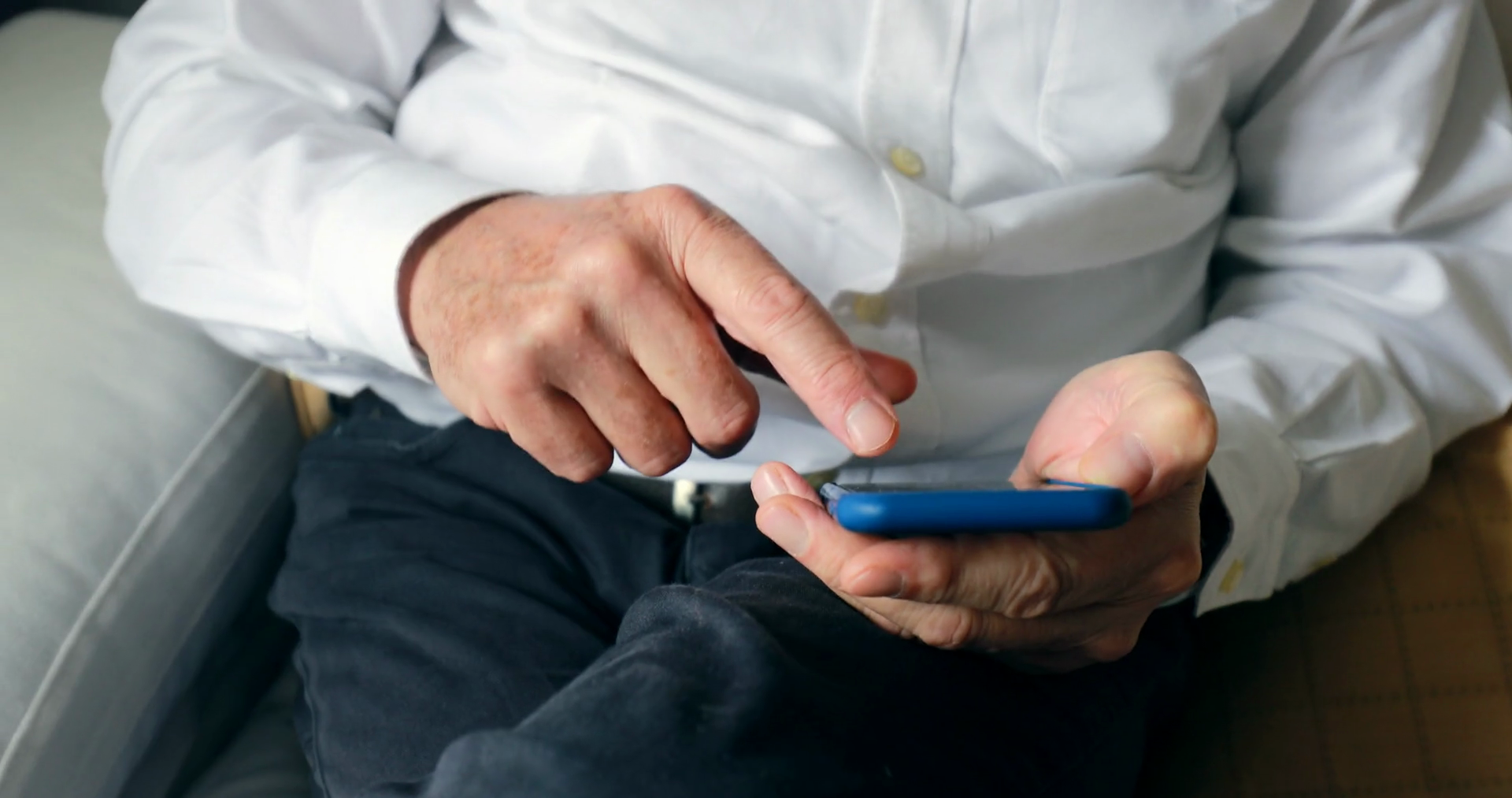 Tech-savvy Senior: Older Man Uses Smartphone Stock Footage SBV ...