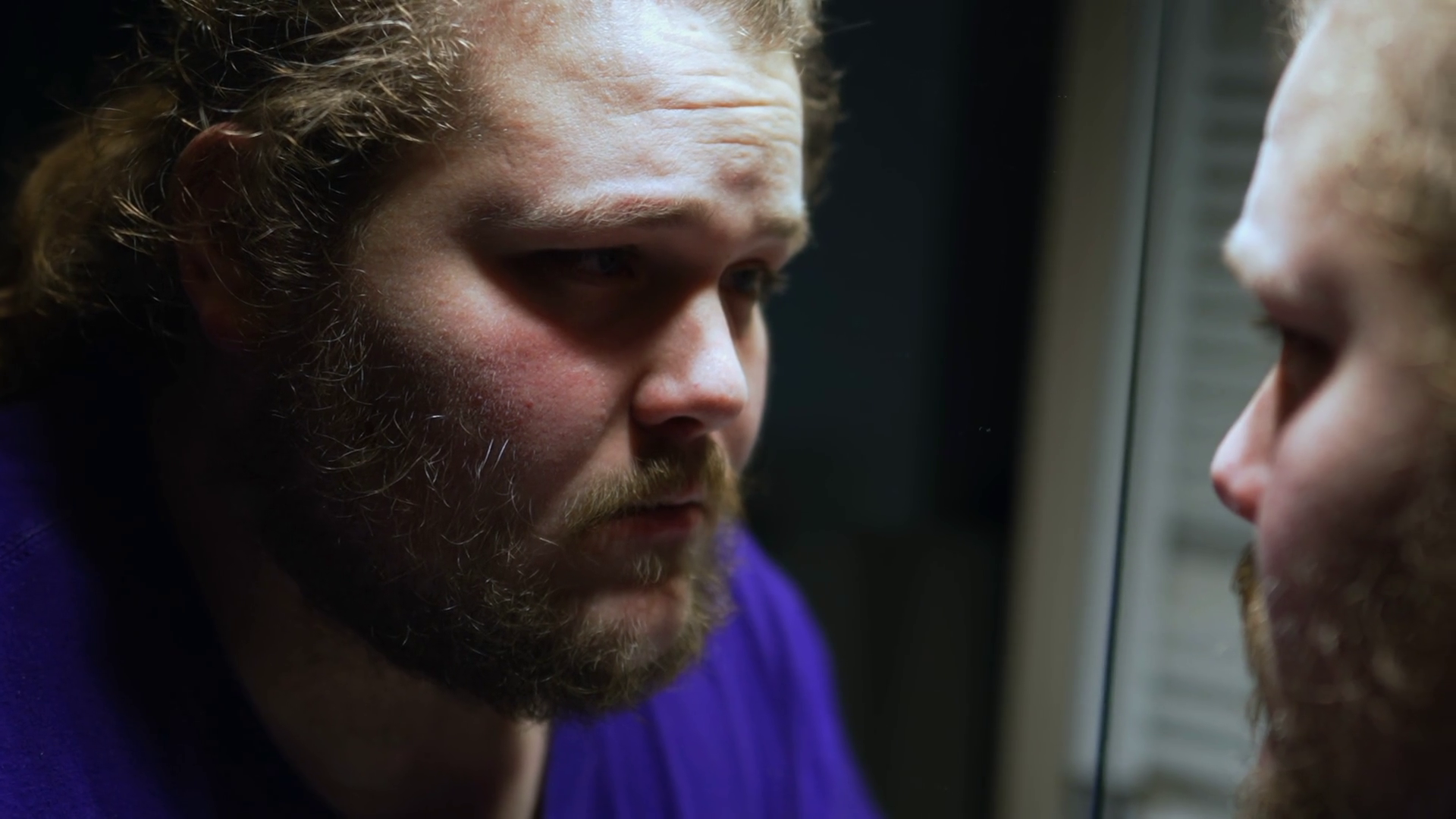 Reflections Of Despair: Depressed Individual Stock Footage SBV ...