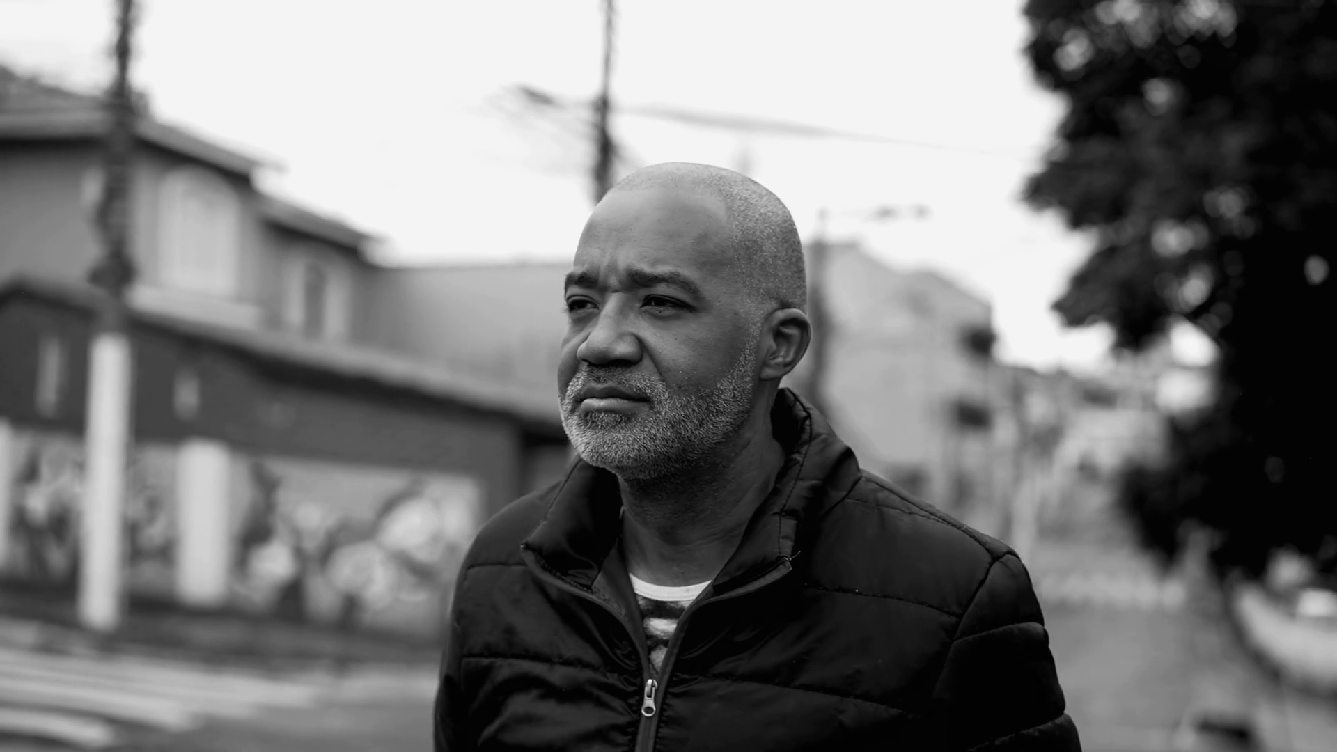One Pensive Middle Aged Black Man Walking Stock Footage SBV-348791351 ...