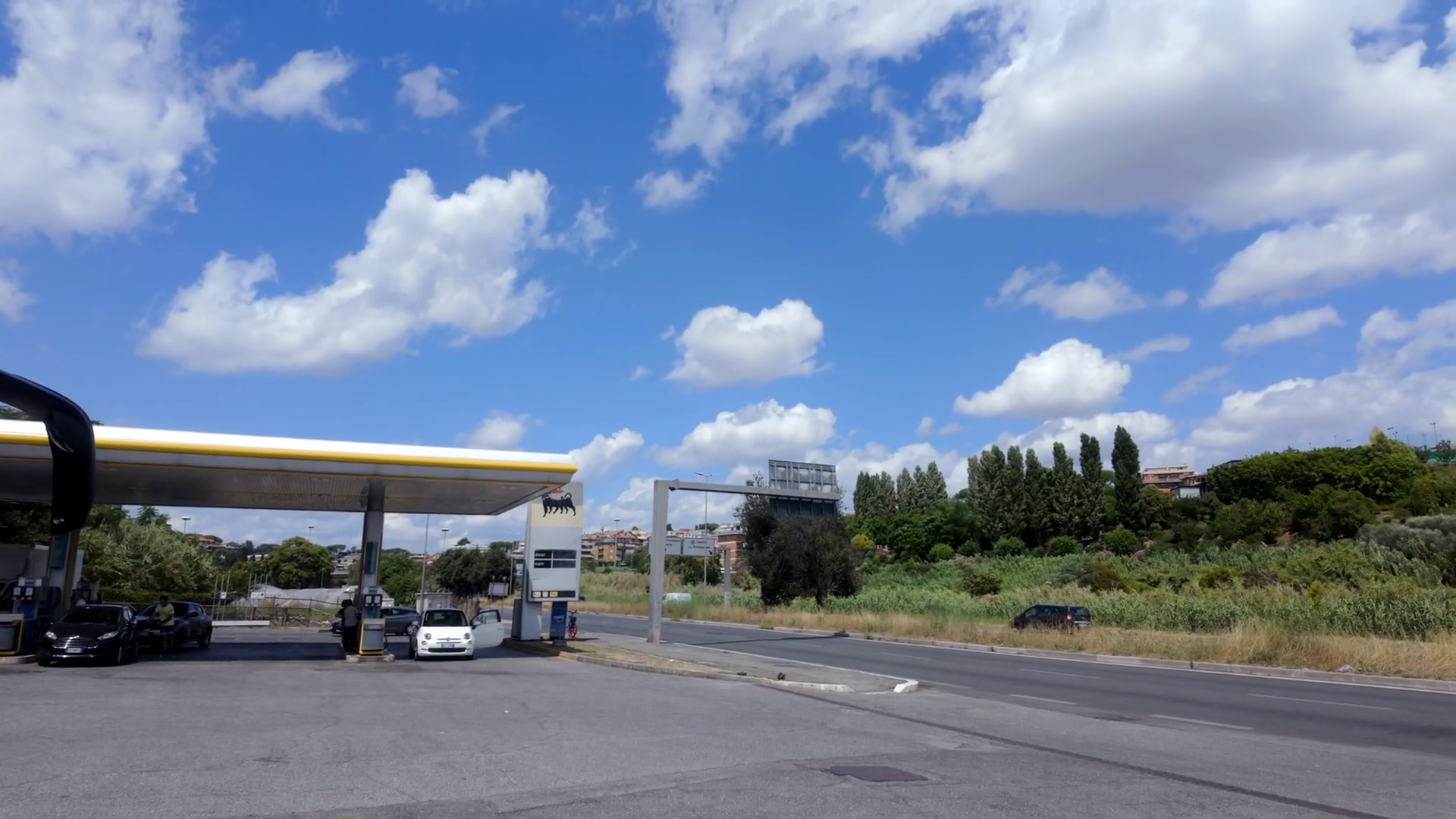 Rome Italy July 30th 2025 Eni Gas Station On Stock Footage SBV ...
