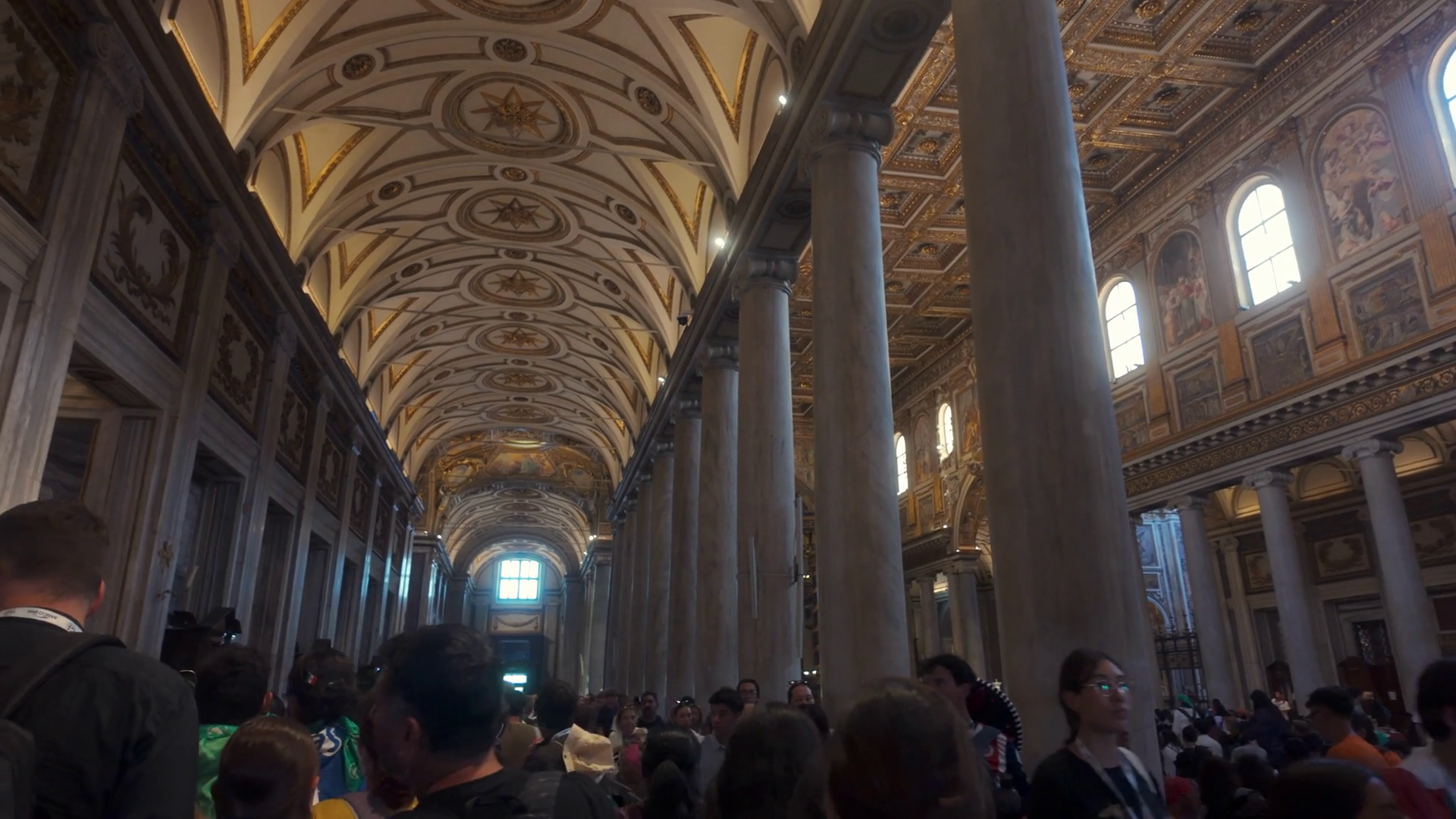 Rome Italy July 30th 2025 Pilgrims Exploring Stock Footage SBV ...