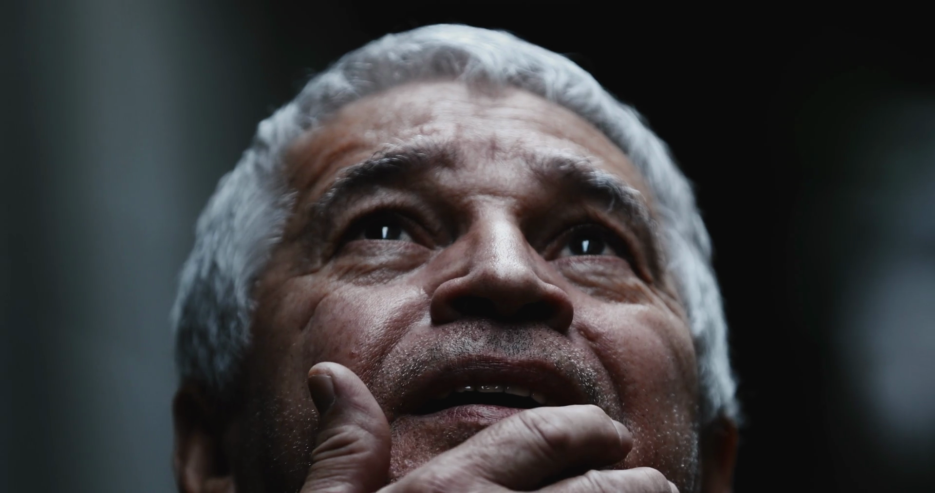 Scared Older Man Covering Mouth With Hand Stock Footage SBV-348711524 ...
