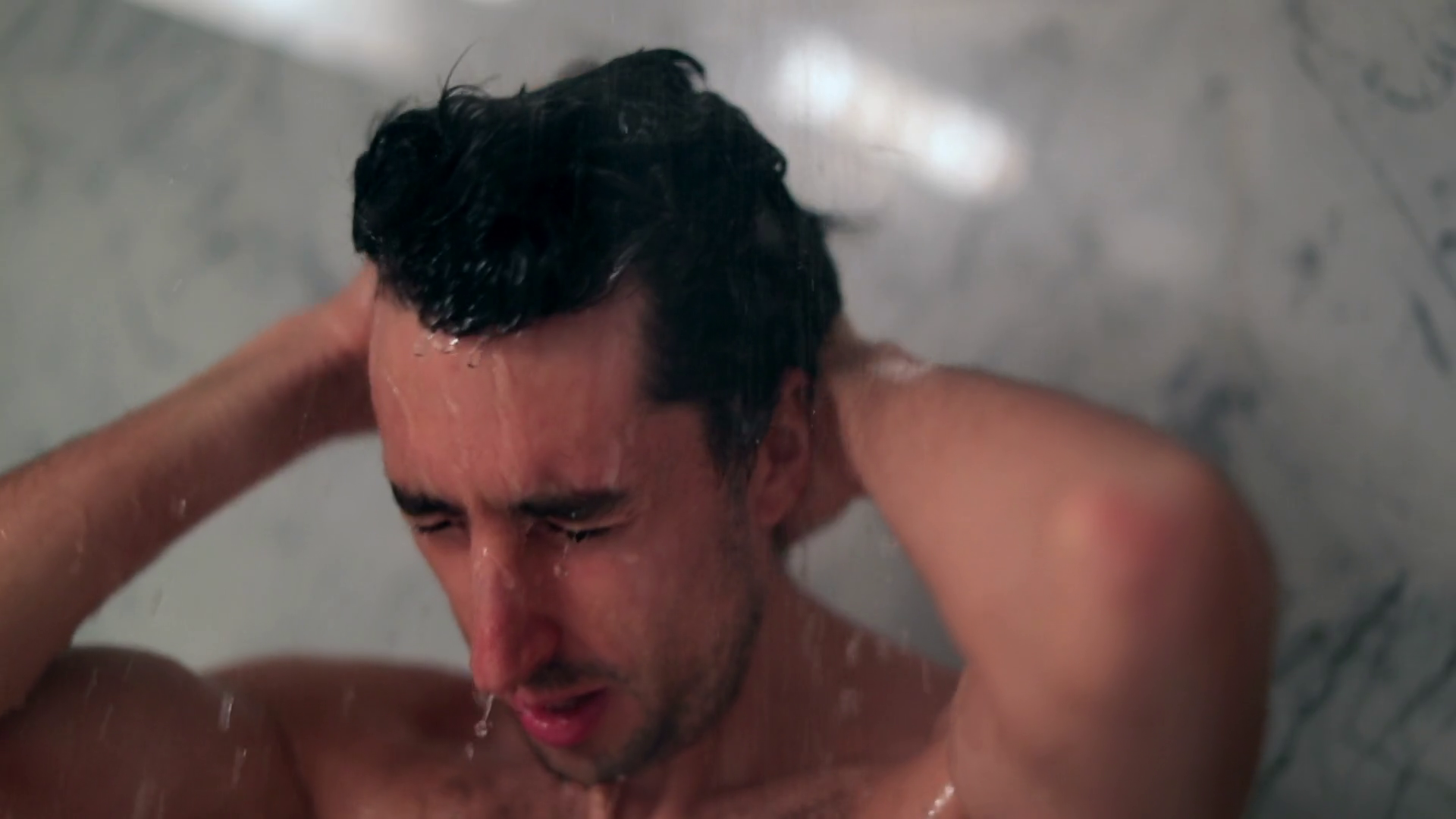 Slow Motion Of Person Taking Cold Shower Stock Footage SBV348477349 Storyblocks