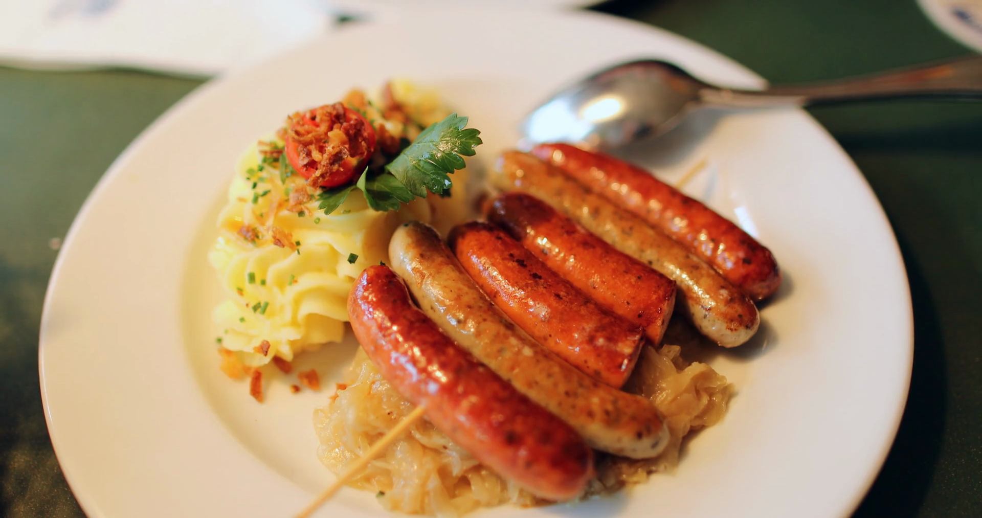 Traditional German Food Plate Stock Footage SBV-348552441 - Storyblocks