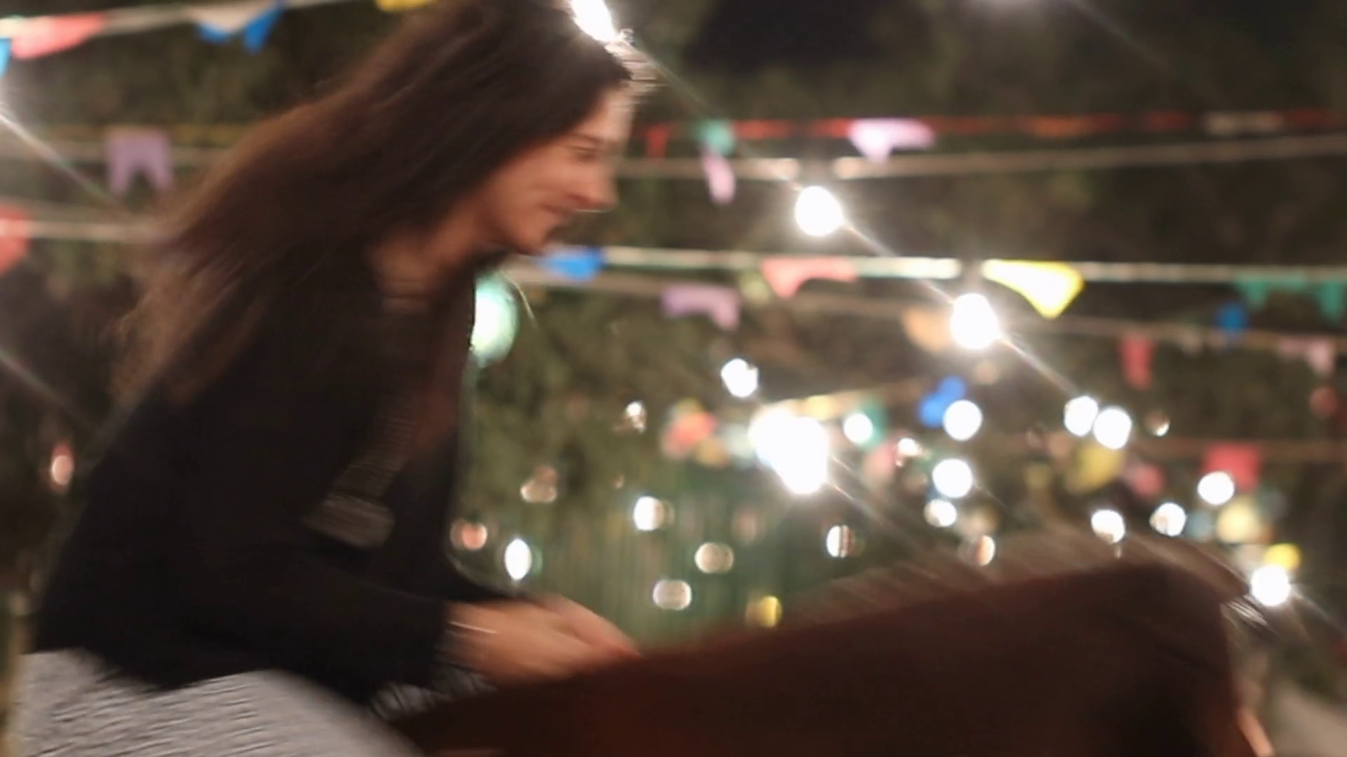 Woman Rides Electric Mechanical Bull Stock Footage SBV-348477183 ...