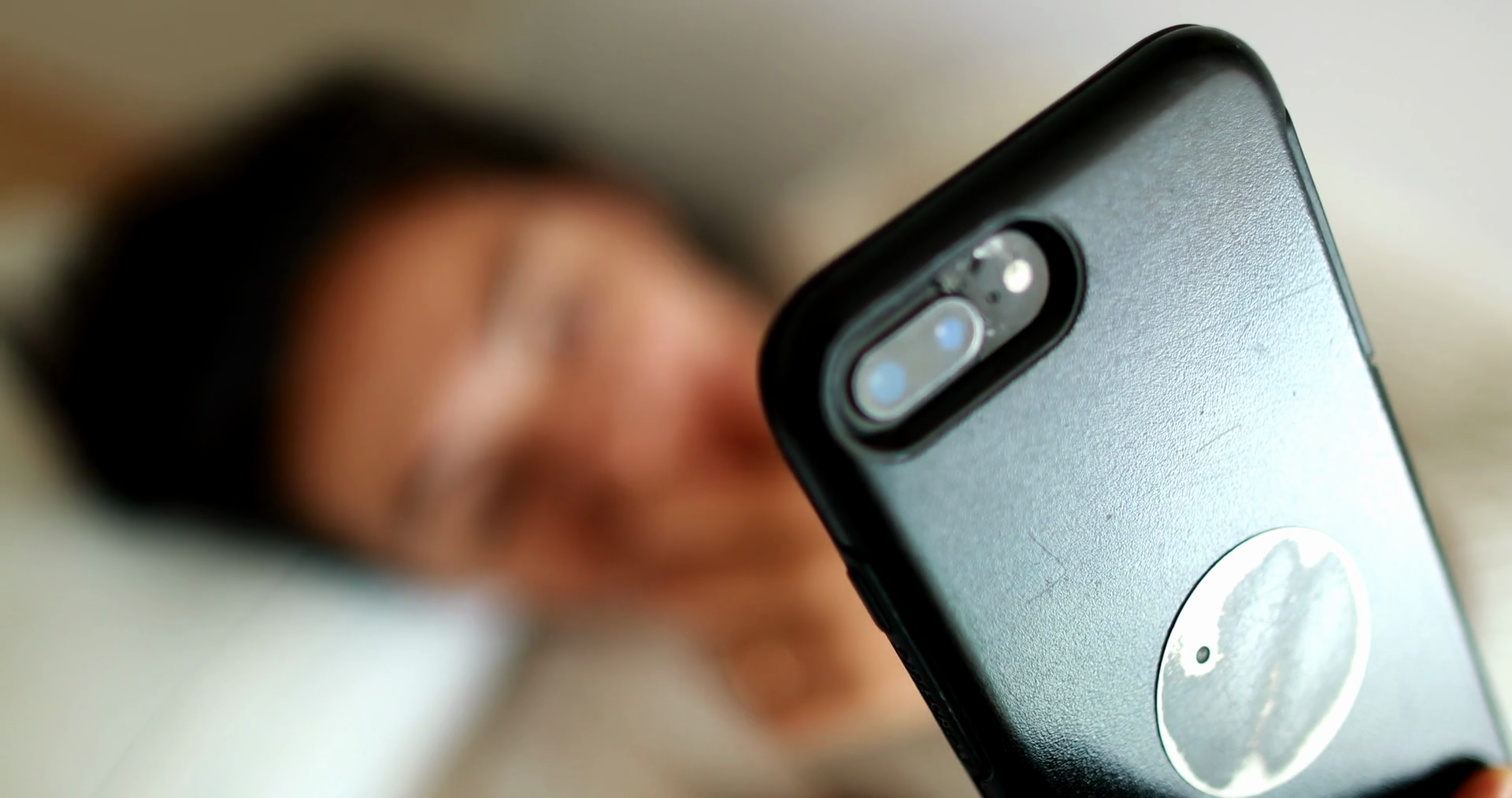 Woman Laid In Couch Using Smartphone Stock Footage SBV-348553365 ...