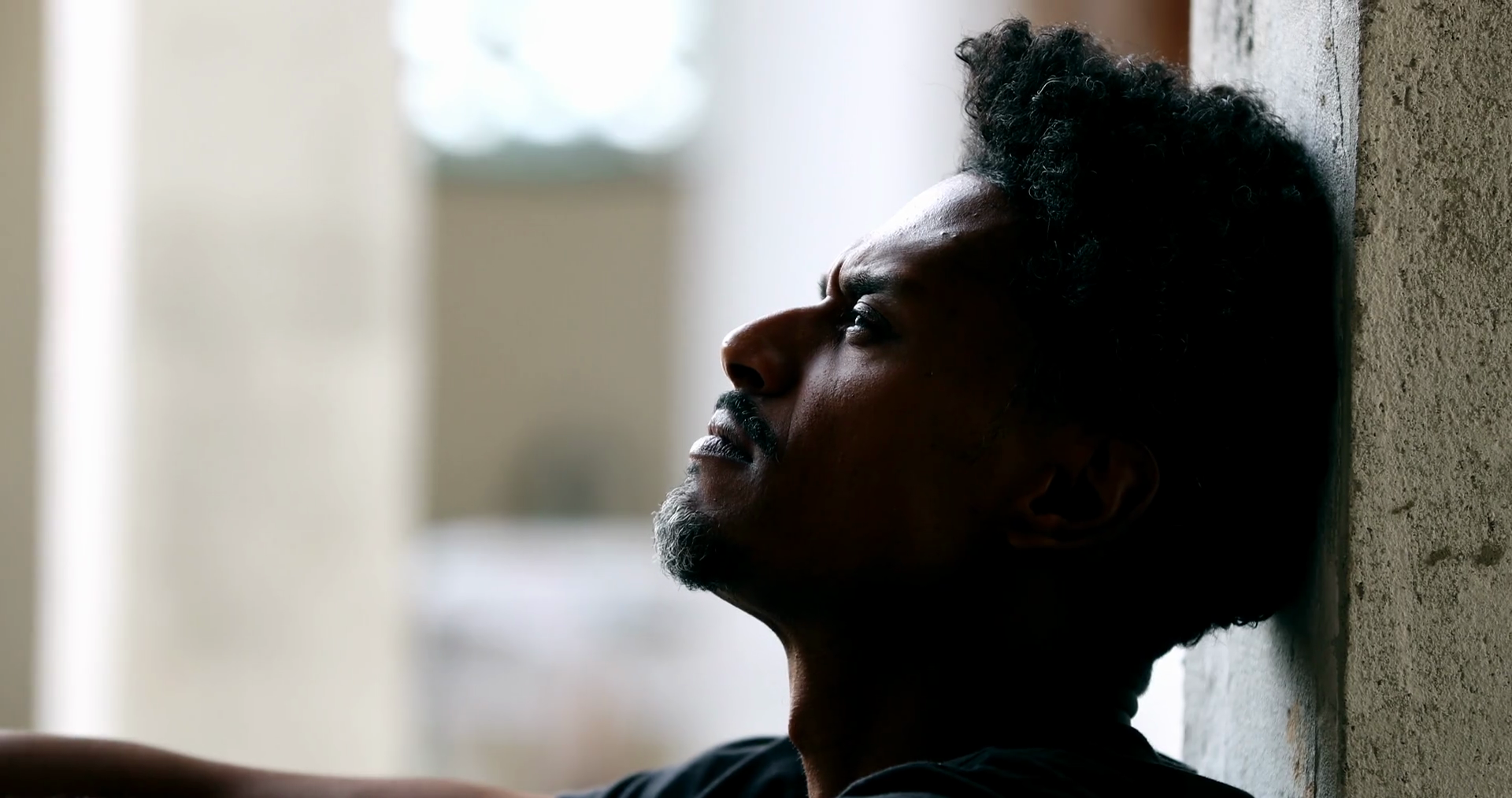 Side View Of Worried Depressed African Stock Footage SBV-348905018 ...