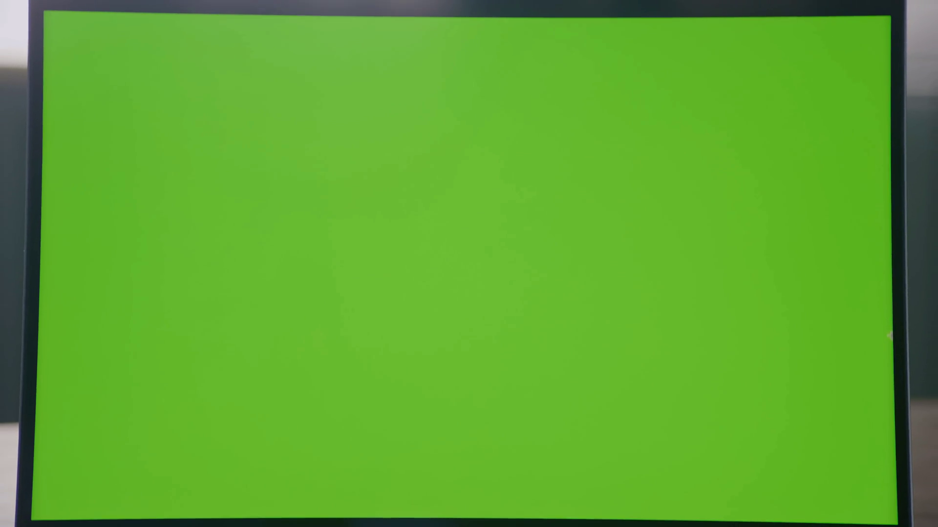 Optical Zoom Out Revealing Laptop With Green Stock Footage SBV ...