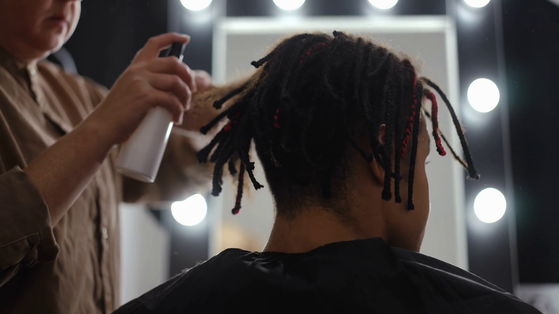 A Stylist Skillfully Working On Dreadlocks Stock Footage SBV-352393976 ...