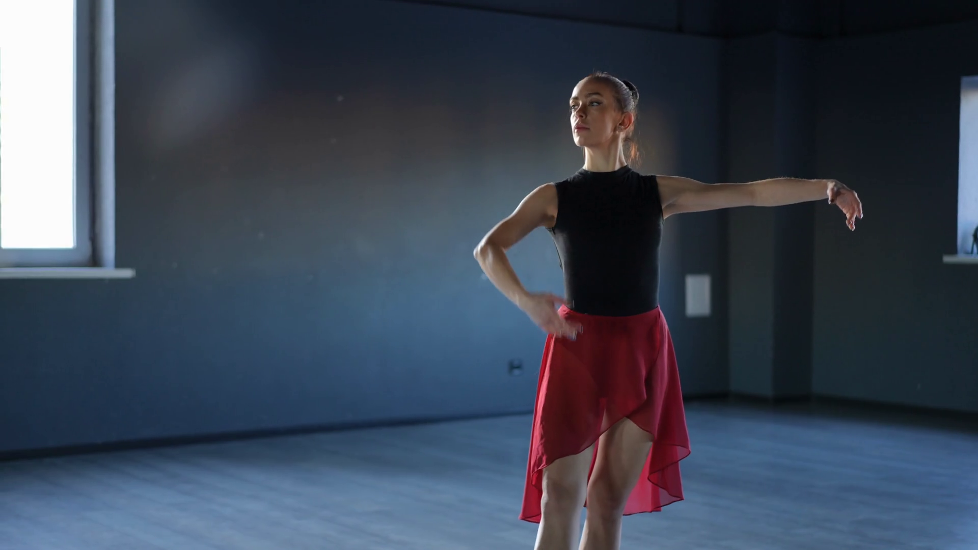 Error Performing Complex Movement Ballerina Stock Footage SBV-348716030 ...