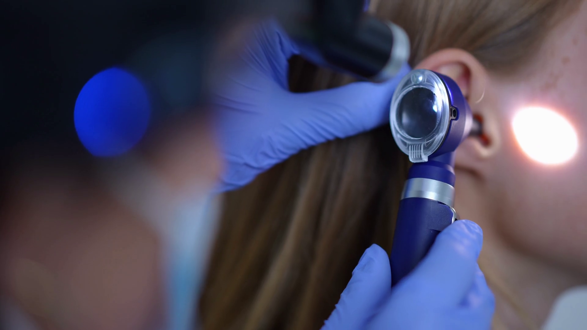 Closeup Otoscope In Hand Of Professional Stock Footage SBV346993623