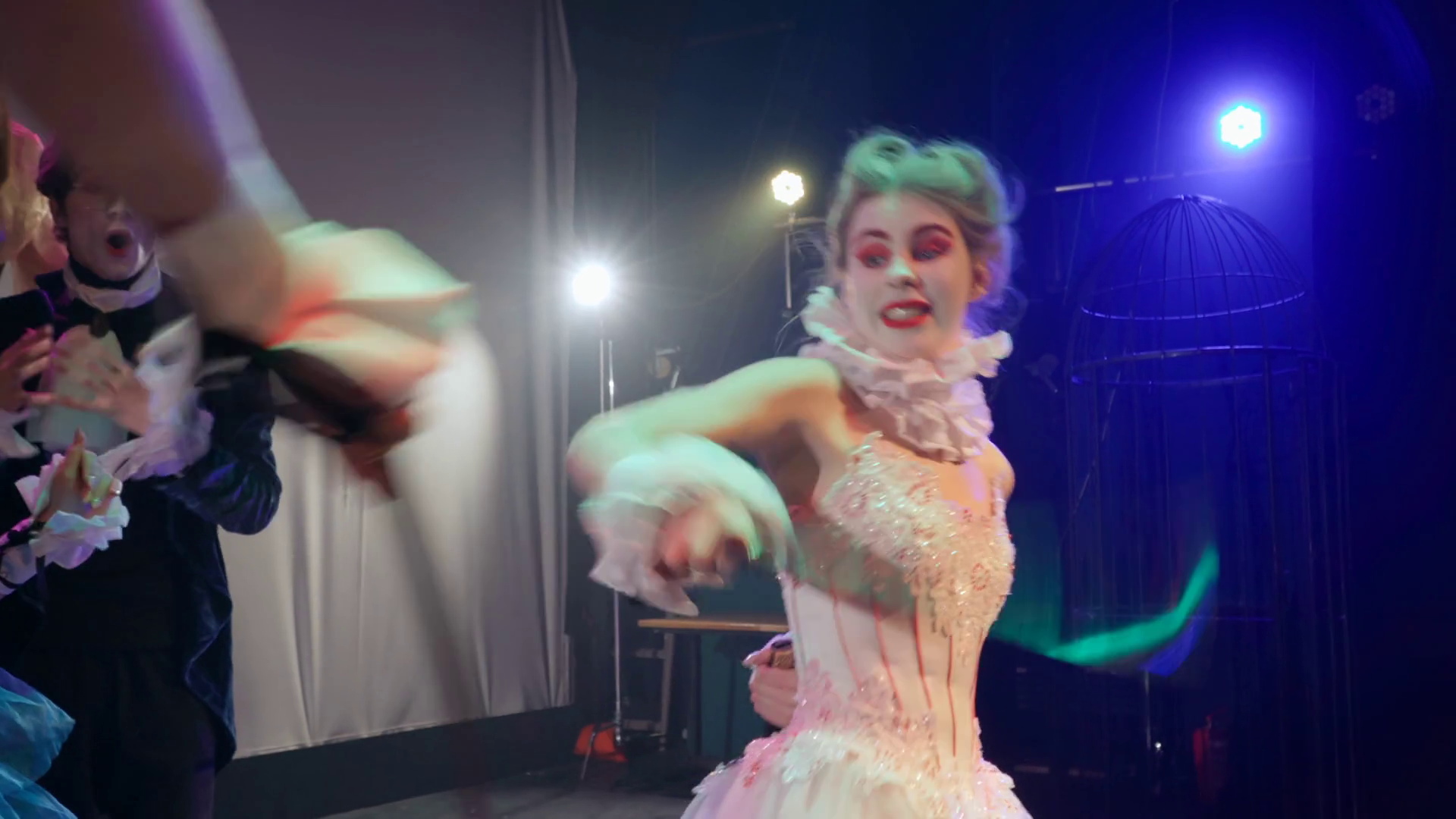 Portrait Of Caucasian Actress In Elegant Stock Footage SBV-347378069