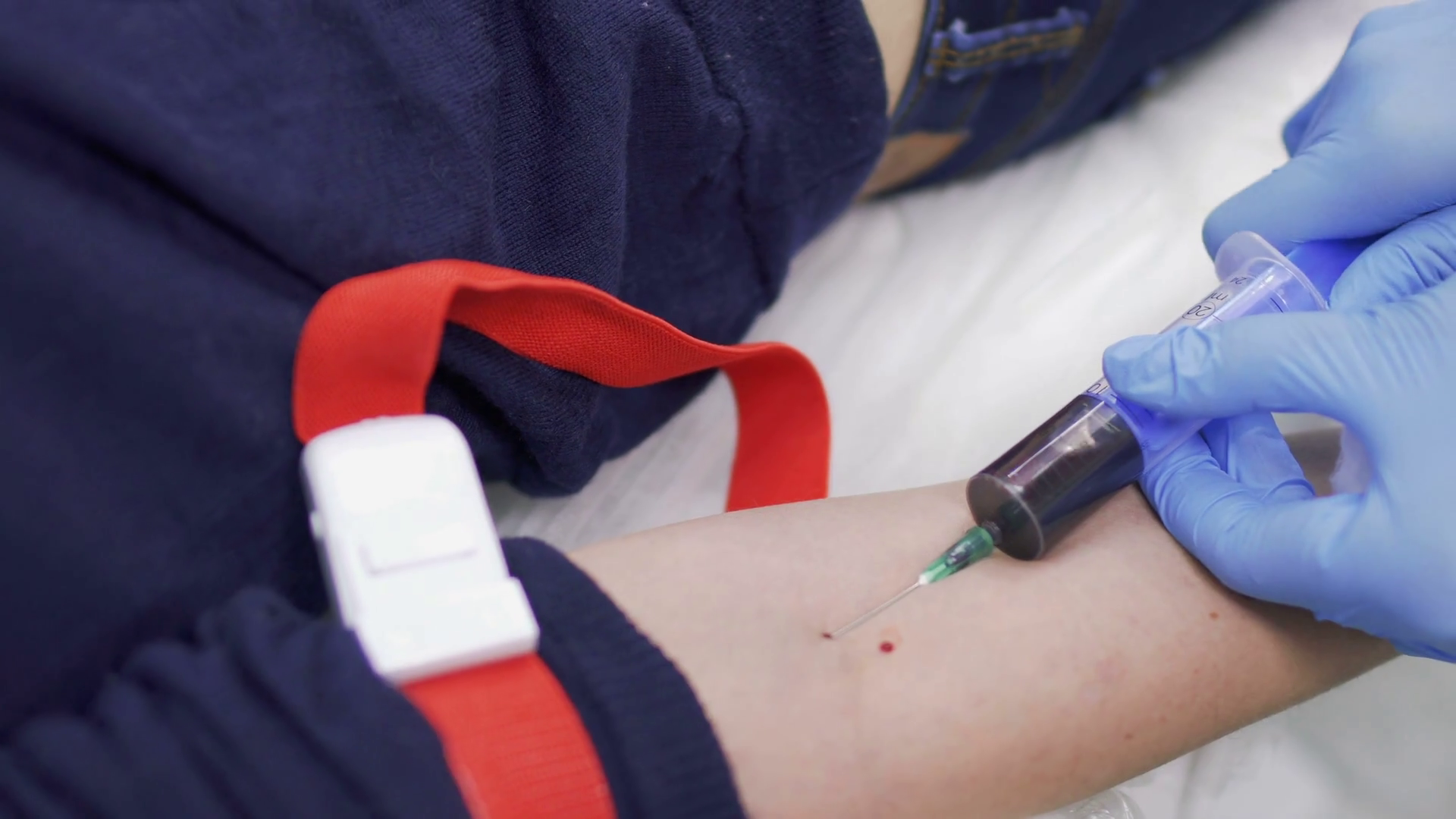 Doctor Takes Blood From Vein Stock Footage SBV320365584 Storyblocks