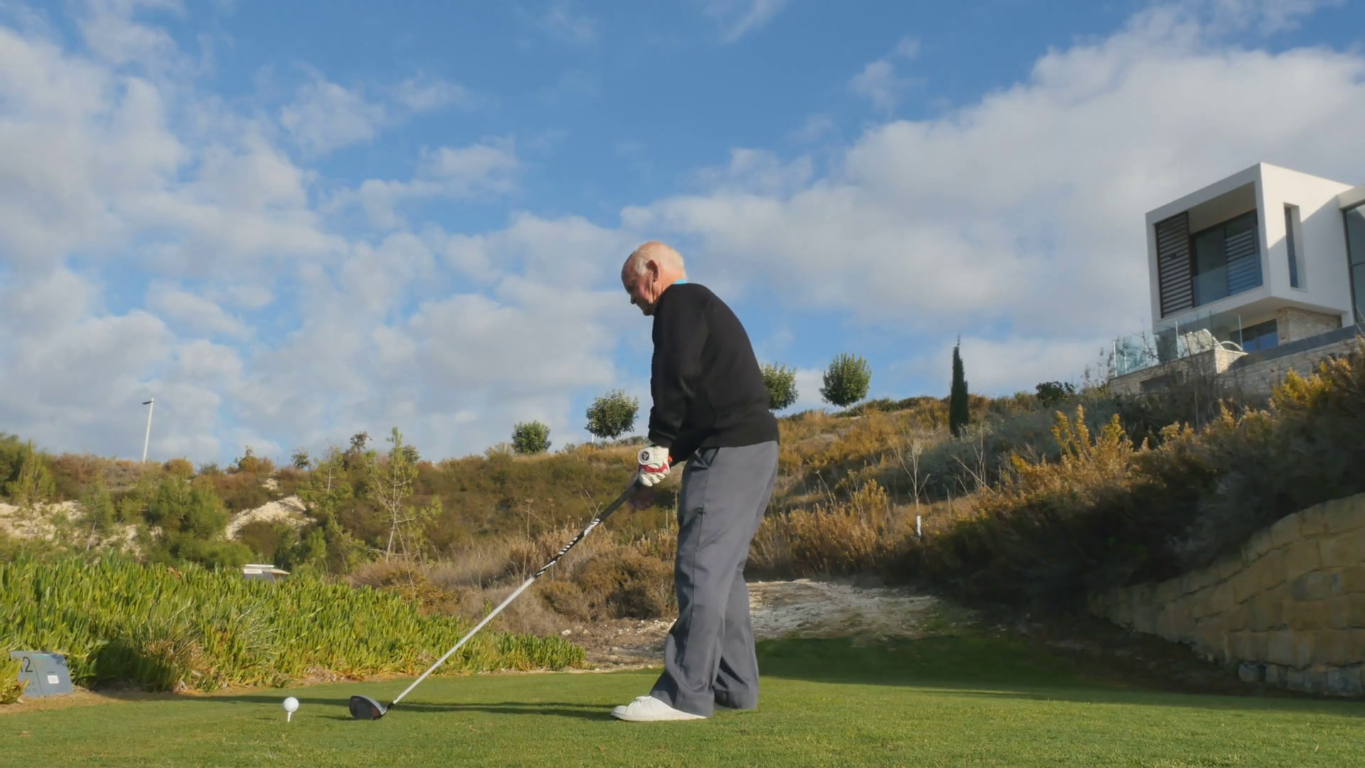 Old Man Playing Golf Stock Footage SBV319516667 Storyblocks