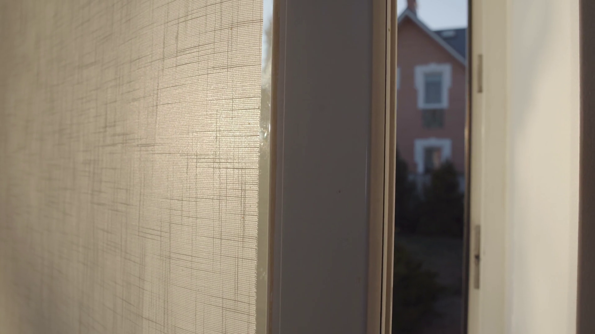 Opened Entrance Door Shaking Under Wind Stock Footage SBV337986903