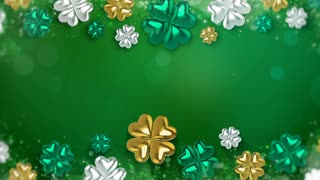 St Patrick's Day Background. St Patricks day background with clover leaf balloons and space Also good background for your ST Patricks day project.
