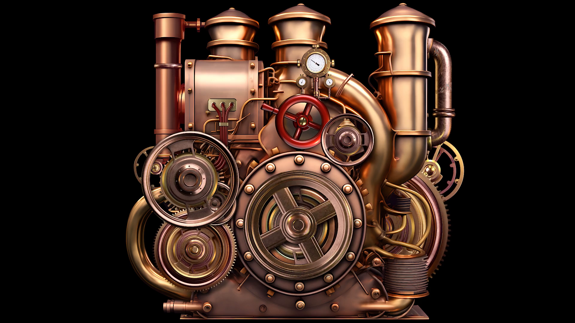 Intricate Steam Engine With Working Stock Motion Graphics SBV-348762125 ...