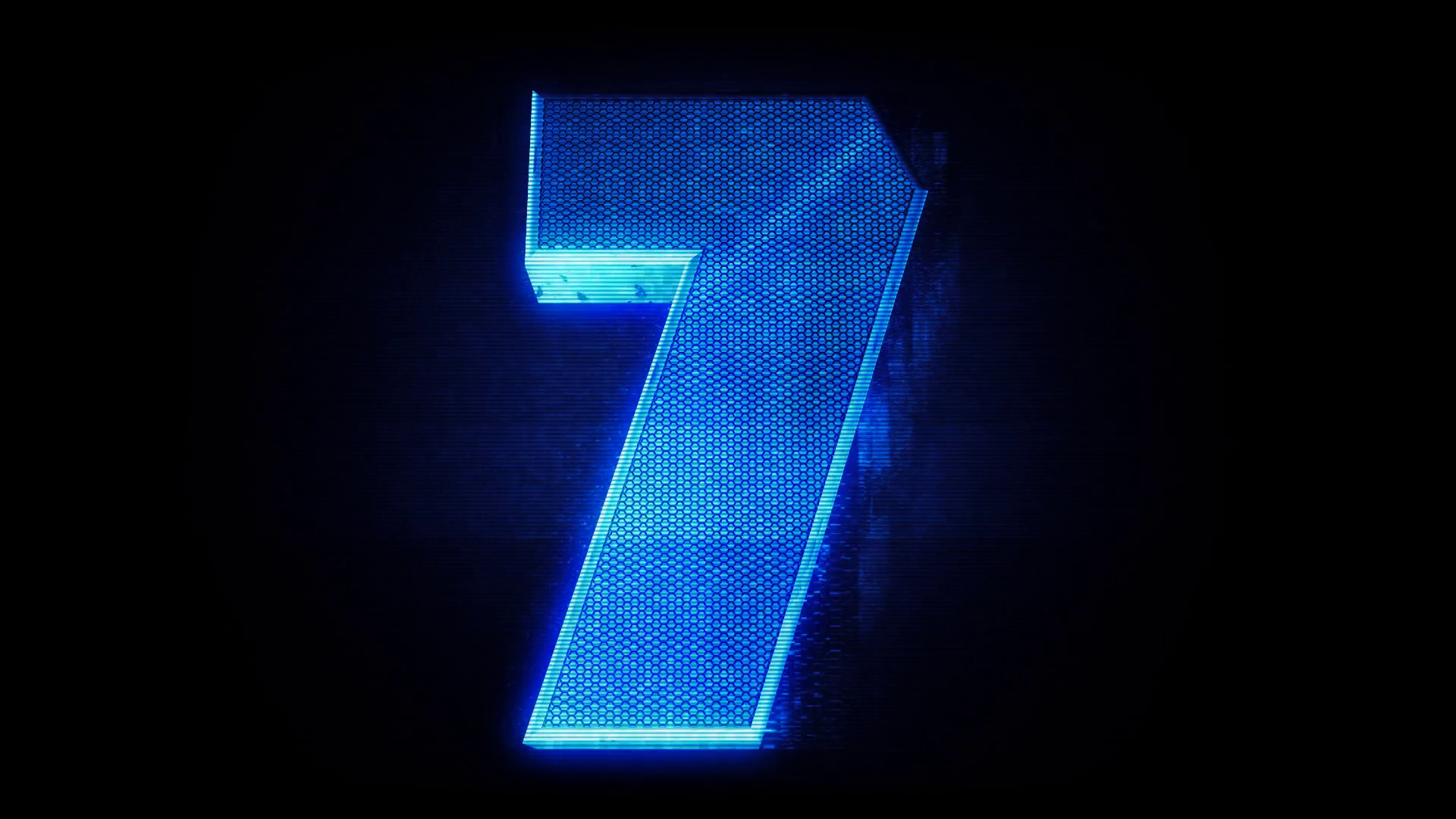 Holographic Number 7 Stock Motion Graphics SBV-352157593 - Storyblocks