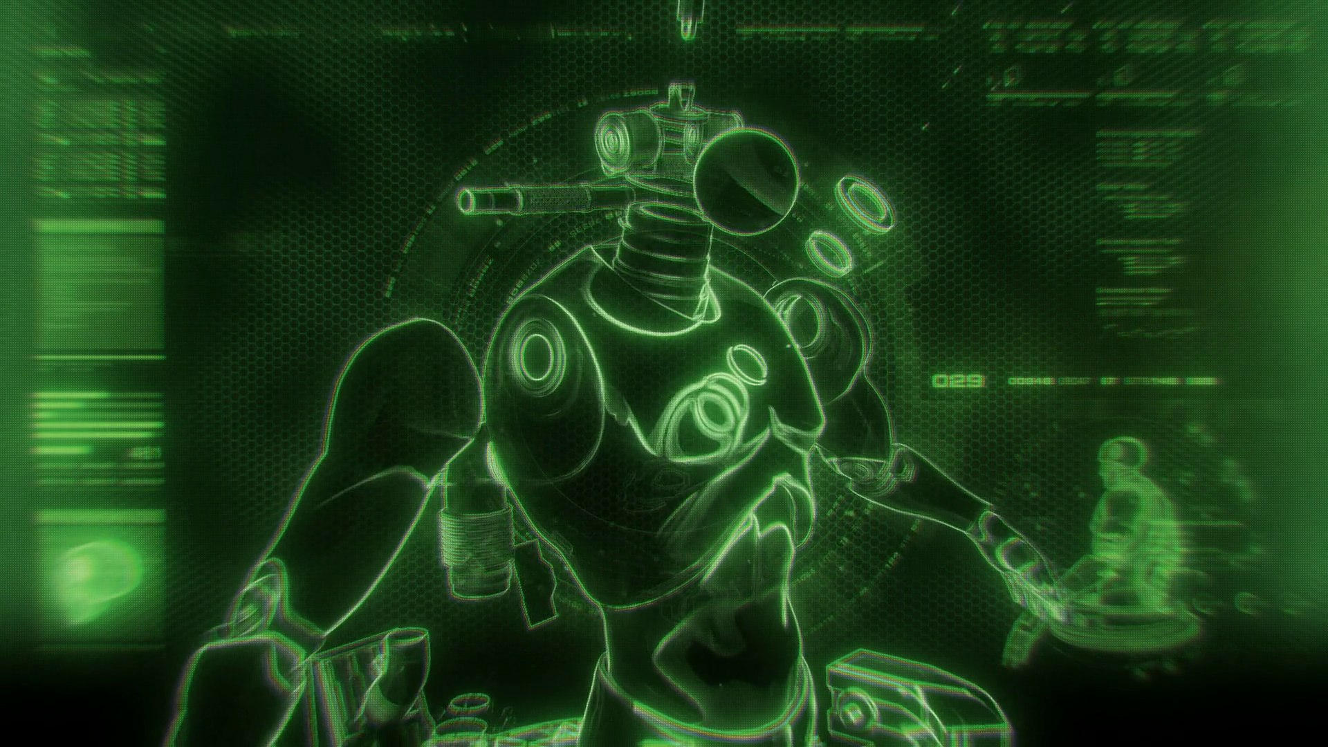 Robot Components Digital Screen Background Stock Motion Graphics SBV ...