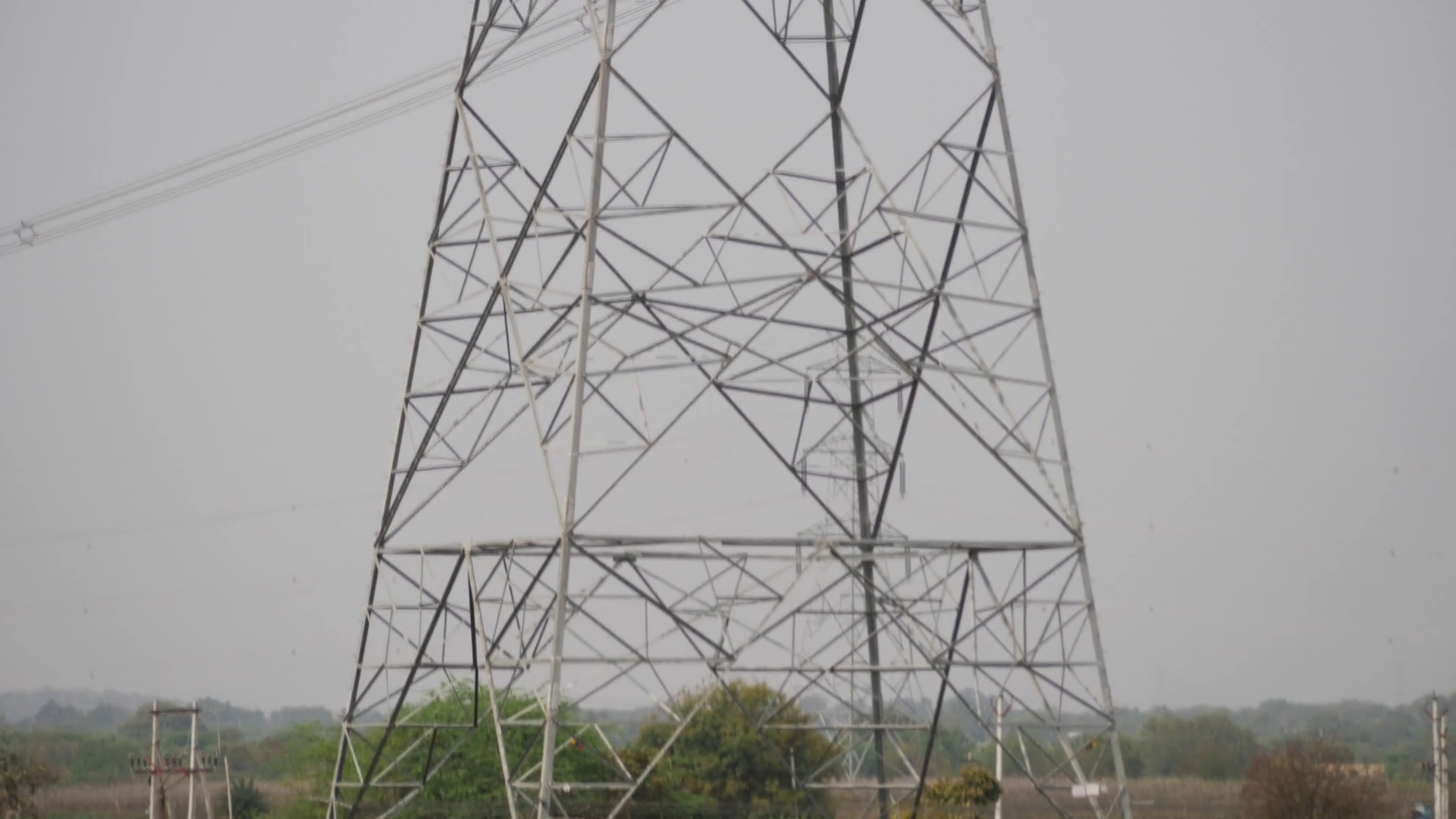 Close Vertical View Of Electricity Stock Footage SBV346407129