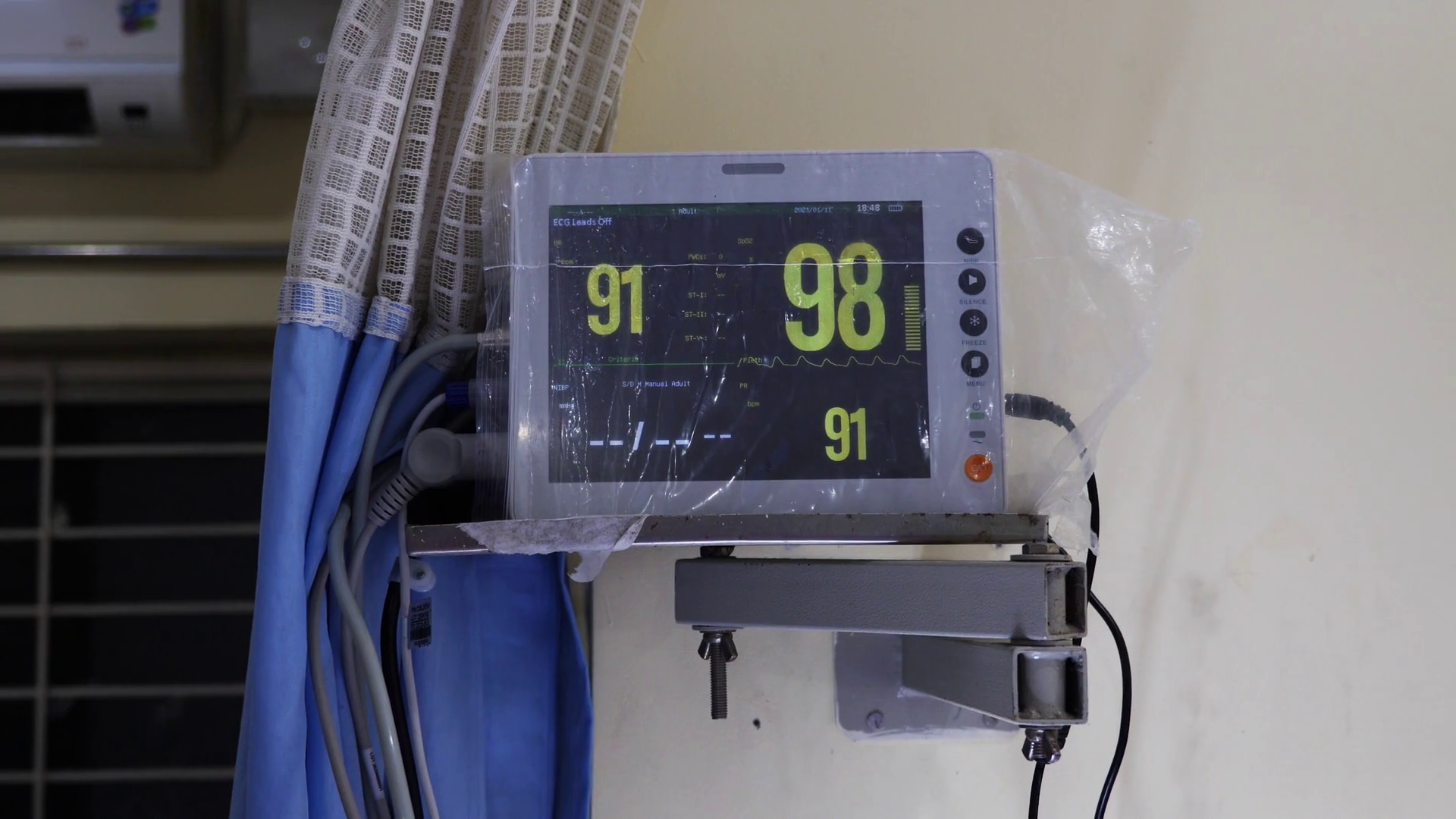 Shot Of Heart Rate Monitor With Readings Stock Footage SBV346391821