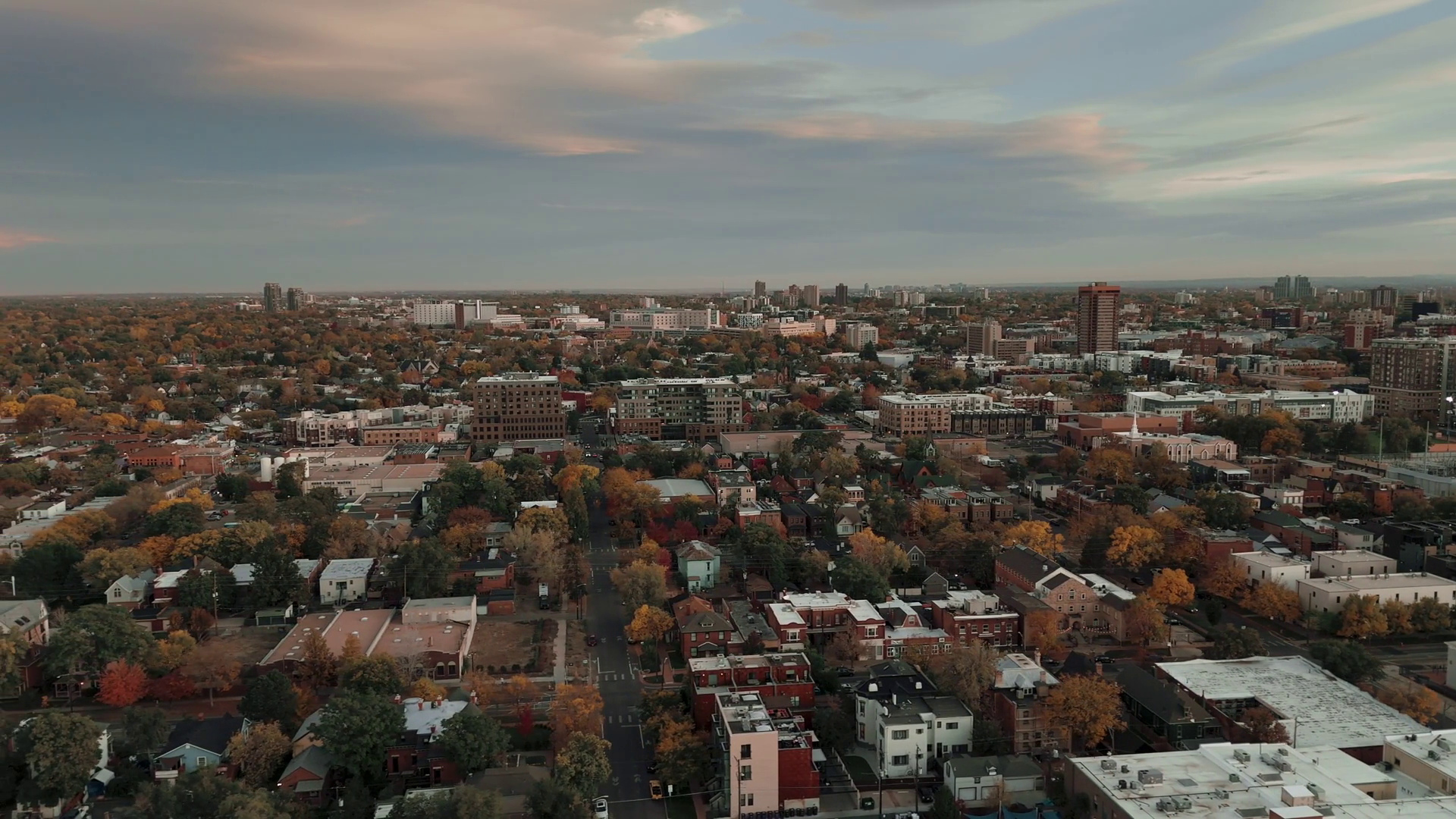 Drone Aerial Of Denver Skyline | High-rise Stock Footage SBV-351959895 ...