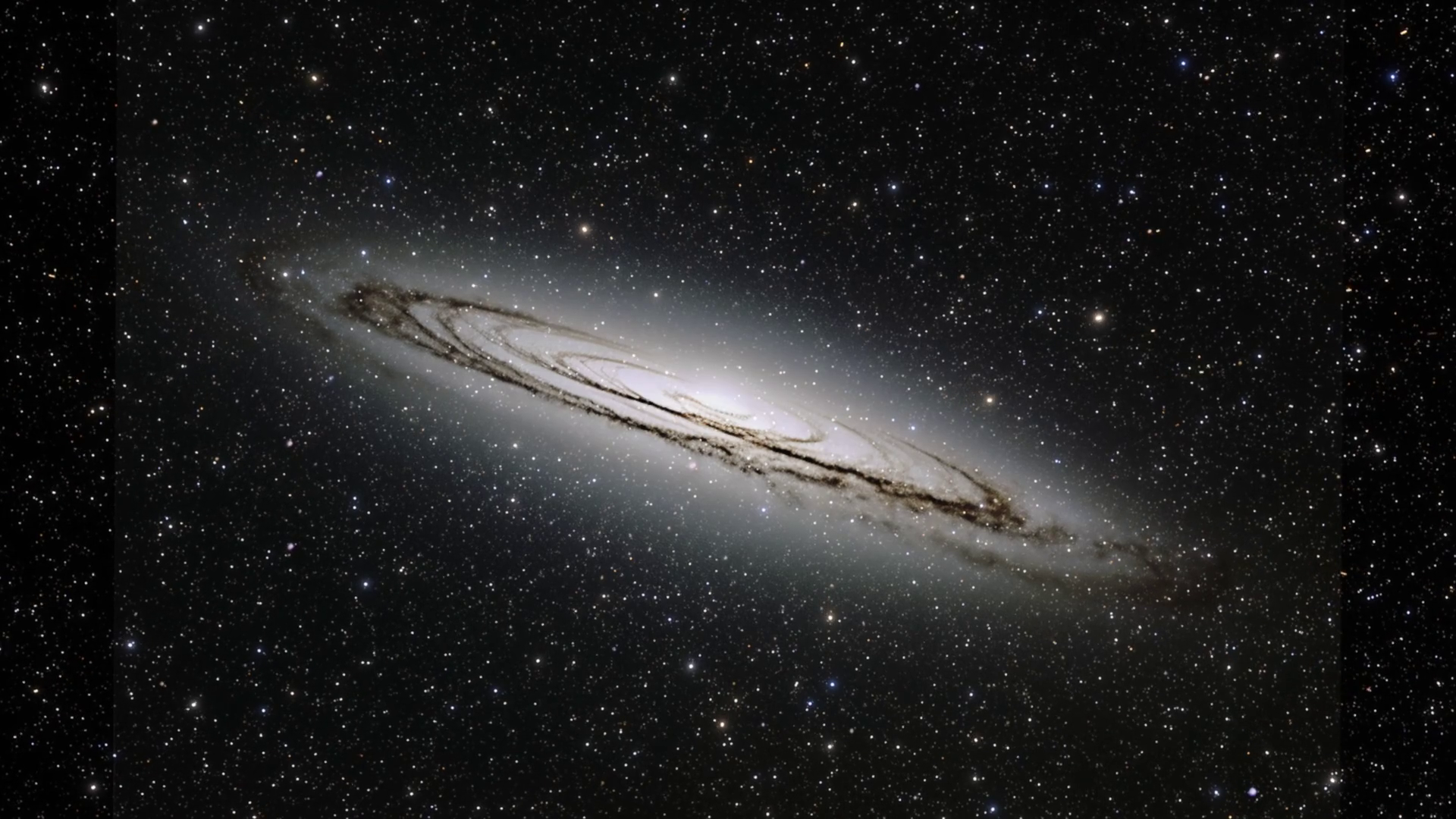 Huge Galaxy Spinning In Space 3d Animation Stock Motion Graphics SBV