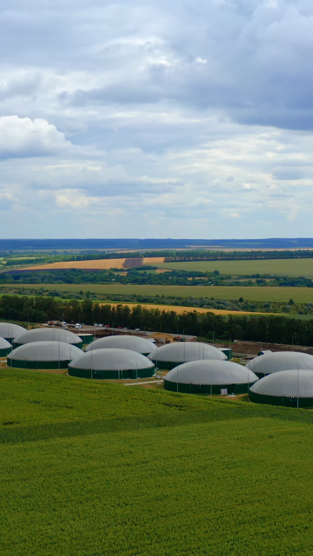 Agricultural Farm Bio Production Biogas Stock Footage SBV-353075203 ...