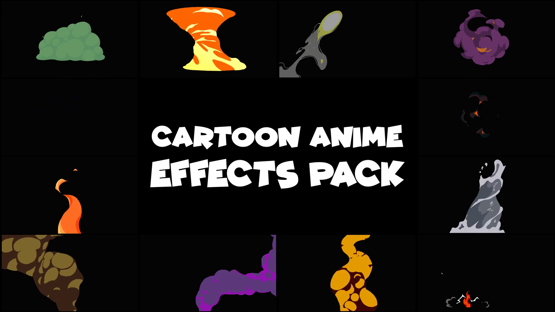 Cartoon Anime Effects Is Awesome Hand Drawn Stock Footage SBV-347140151