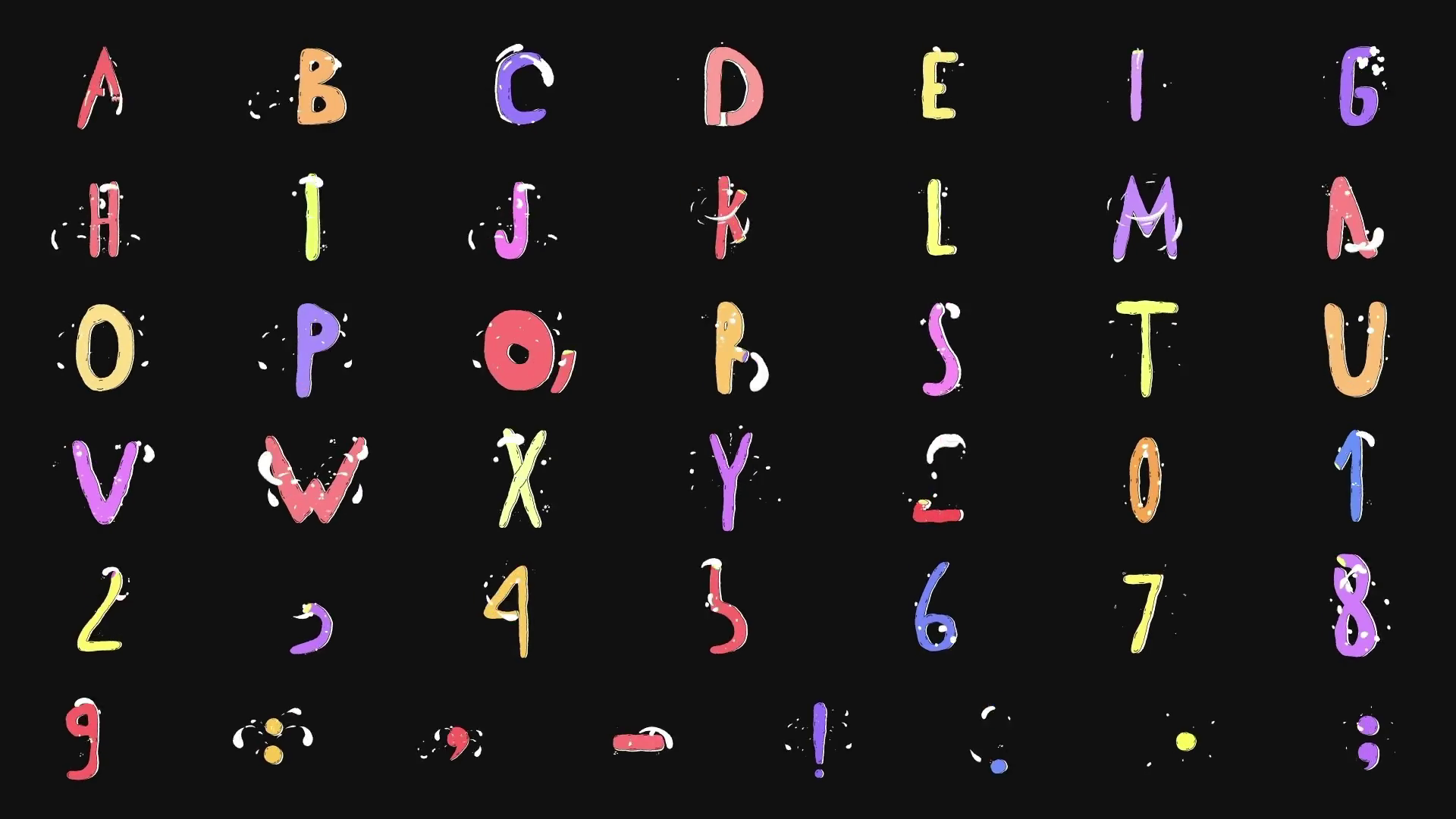 Cartoon Animated Alphabet Premiere Pro Template SBV 349204053 Storyblocks