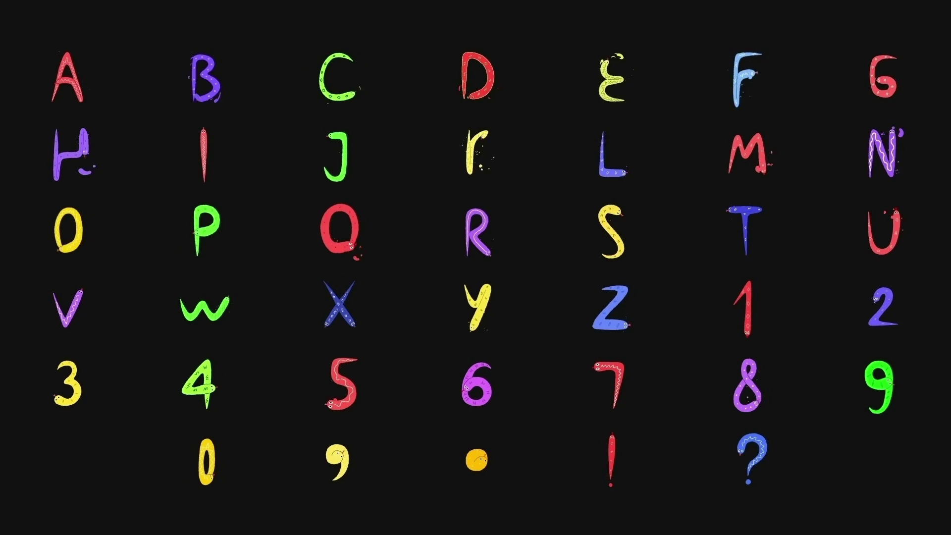 Characters Snake Alphabet | Premiere Pro Template SBV-349214168 ...